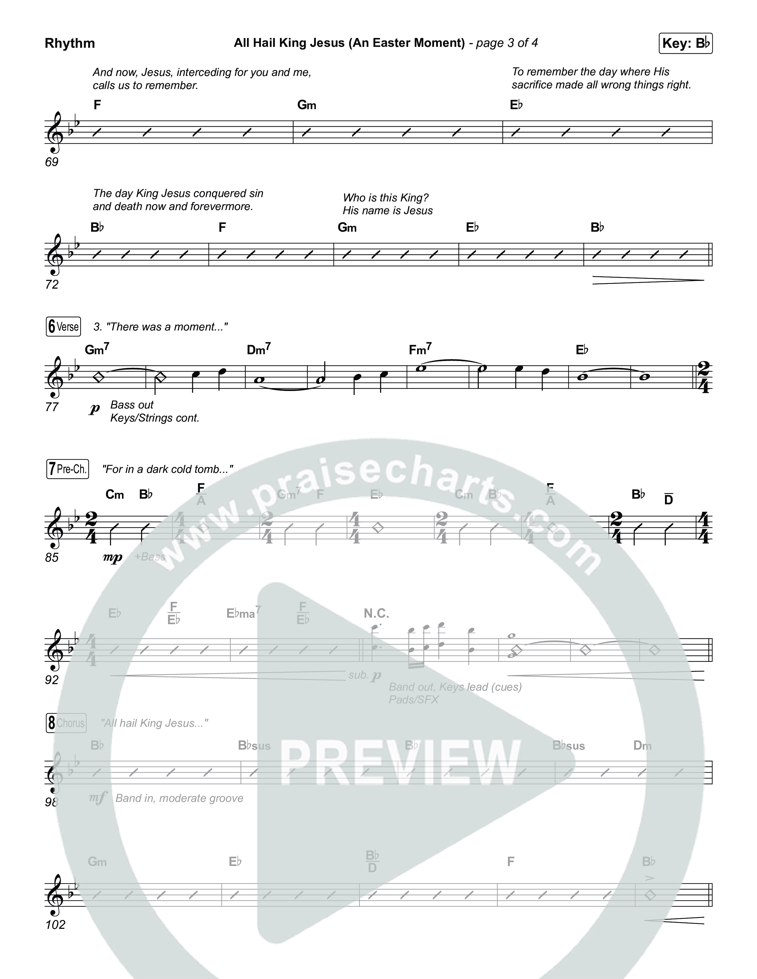 All Hail King Jesus (An Easter Moment) (Choral/SATB) Rhythm Pack (Travis Cottrell / Arr. Mason Brown)