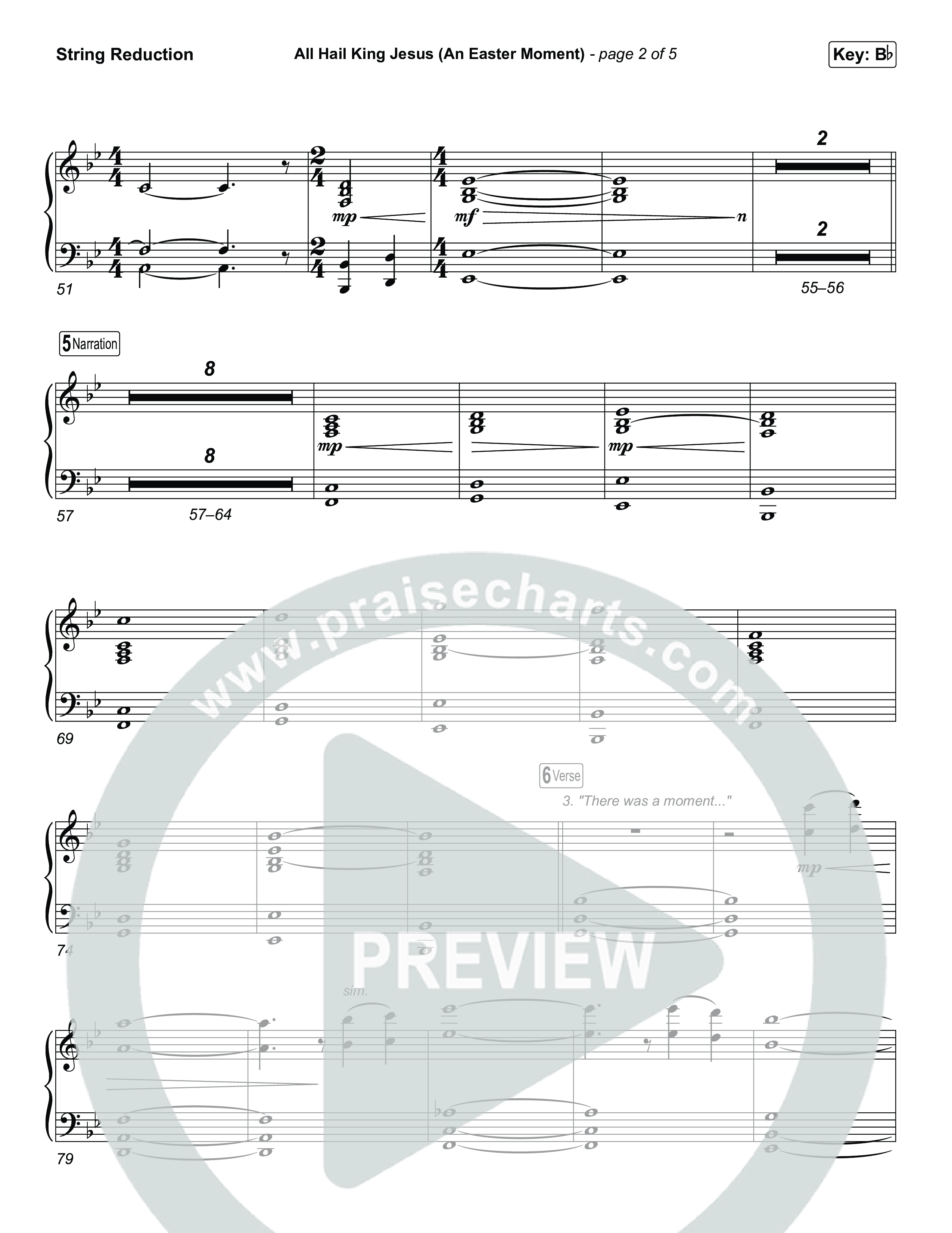 All Hail King Jesus (An Easter Moment) (Choral/SATB) String Reduction (Travis Cottrell / Arr. Mason Brown)