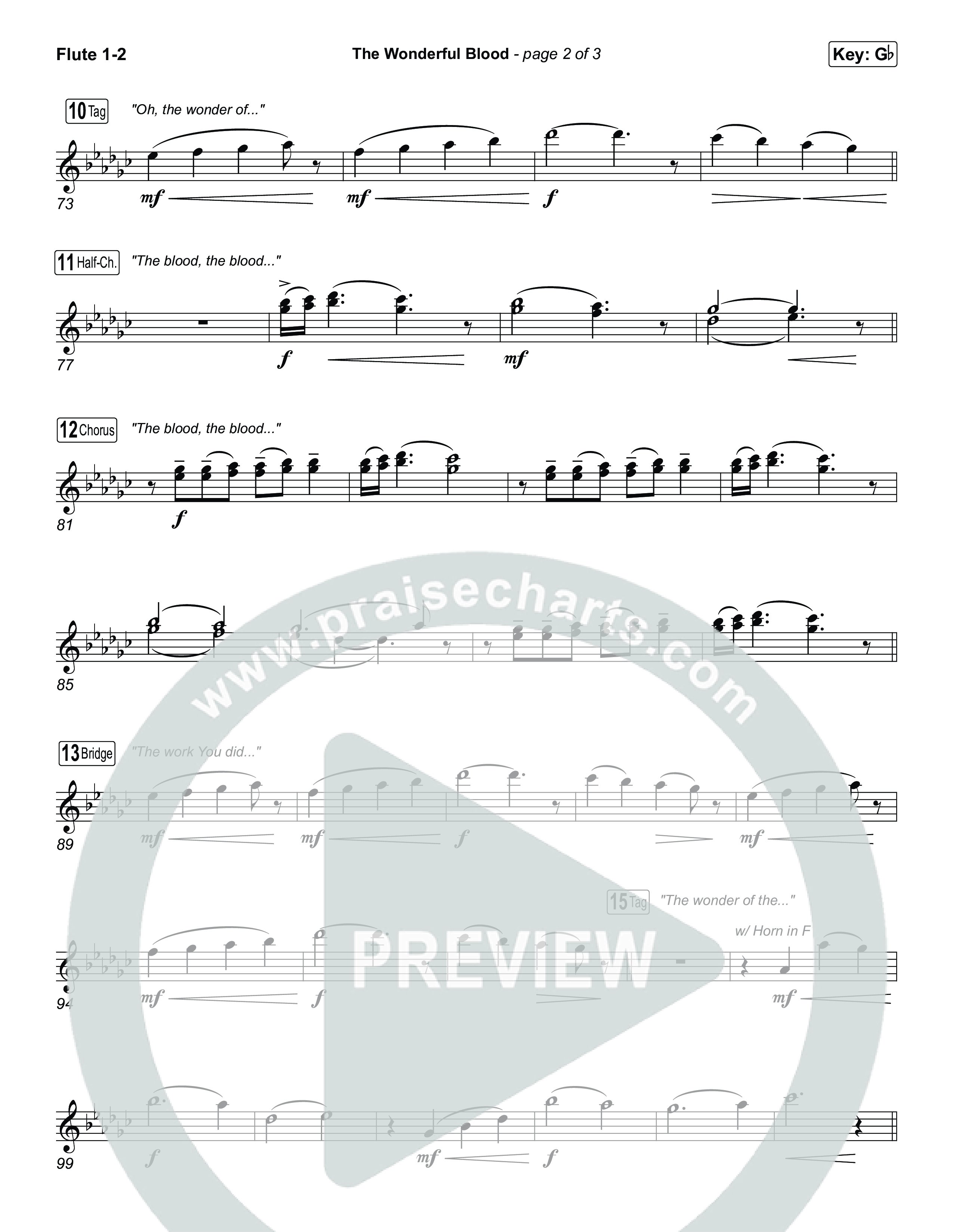 The Wonderful Blood (Choral/SATB) Wind Pack (Travis Cottrell / feat. Meredith Andrews / Arr. Mason Brown)