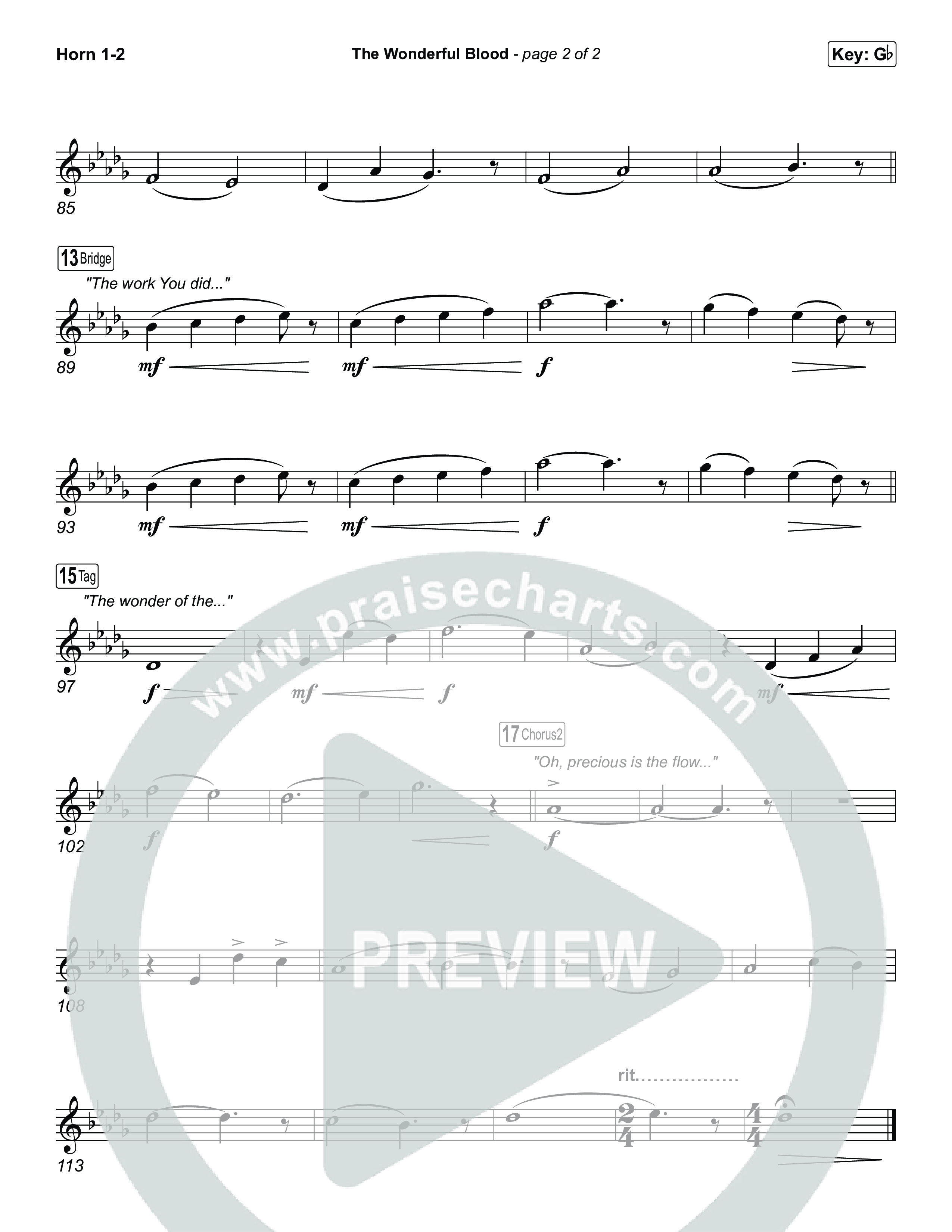 The Wonderful Blood (Choral/SATB) Brass Pack (Travis Cottrell / feat. Meredith Andrews / Arr. Mason Brown)