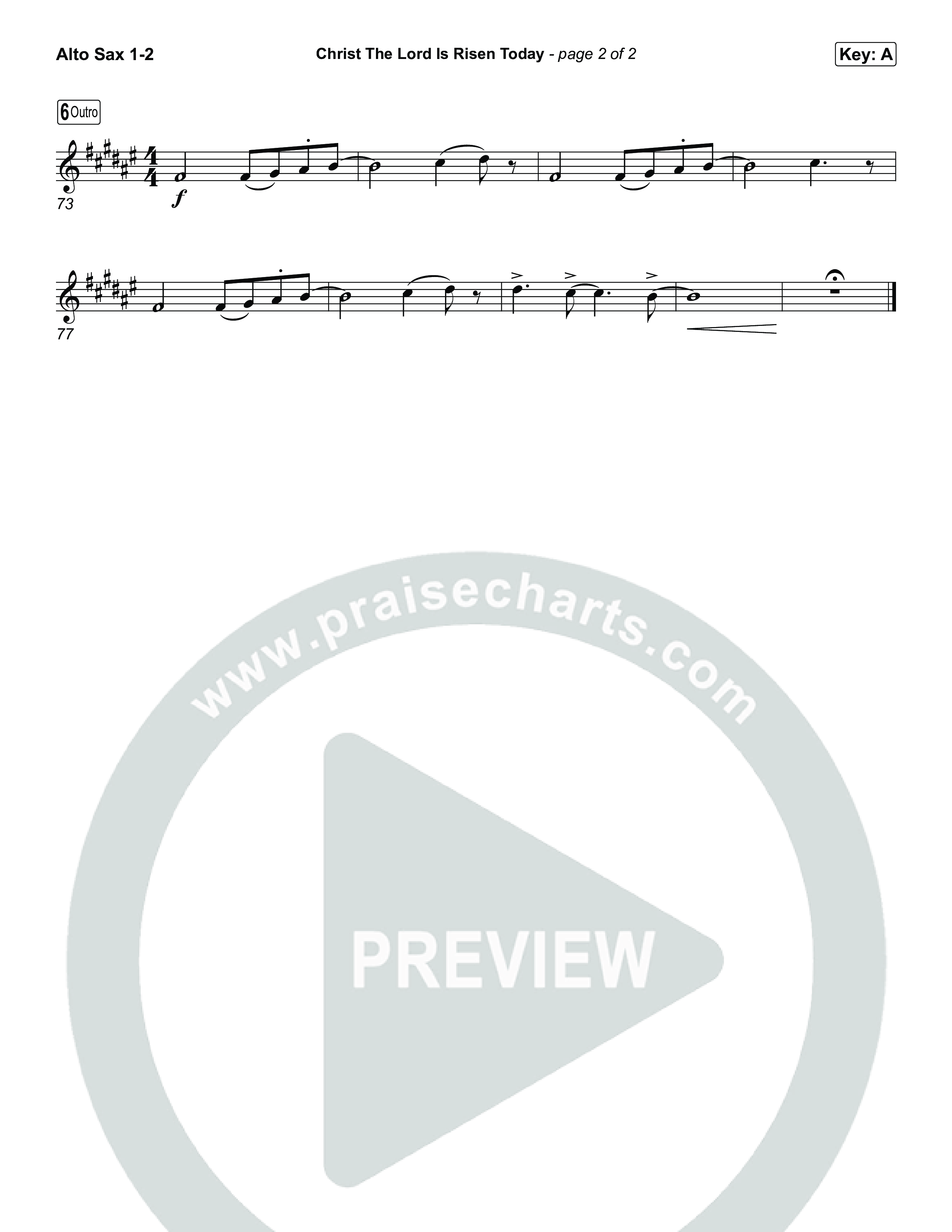 Christ The Lord Is Risen Today (Choral/SATB) Sax Pack (Travis Cottrell / Arr. Mason Brown)