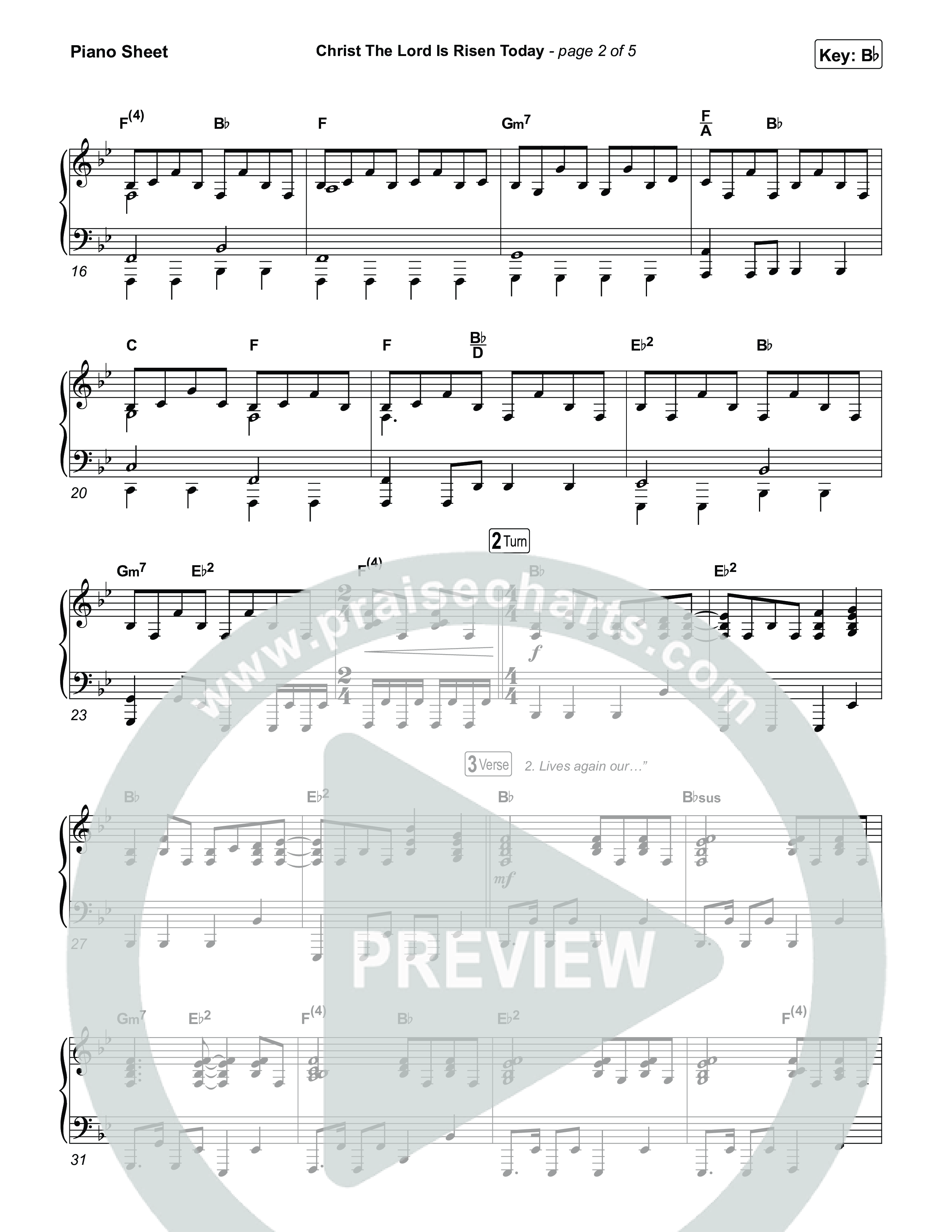 Christ The Lord Is Risen Today (Choral/SATB) Piano Sheet (Travis Cottrell / Arr. Mason Brown)