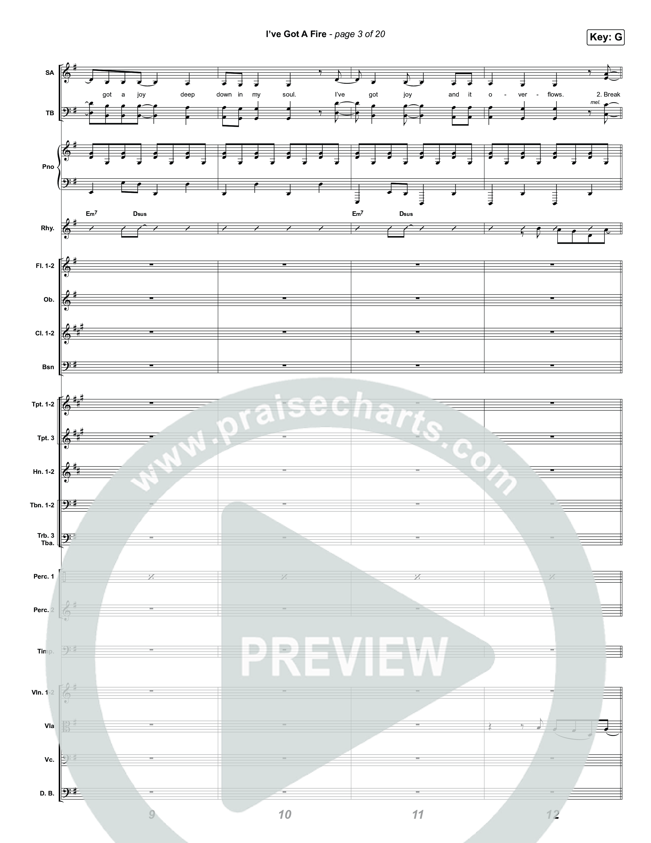 I've Got A Fire Orchestration (Pat Barrett)