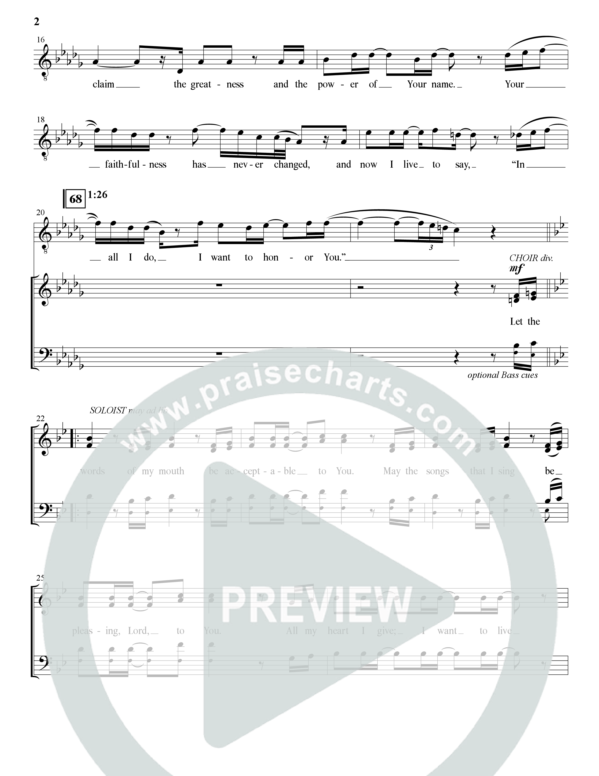 Pleasing (Choral Anthem SATB) Choir Sheet (SATB) (The Brooklyn Tabernacle Choir / Arr. Carol Cymbala / Orch. Bradley Knight)