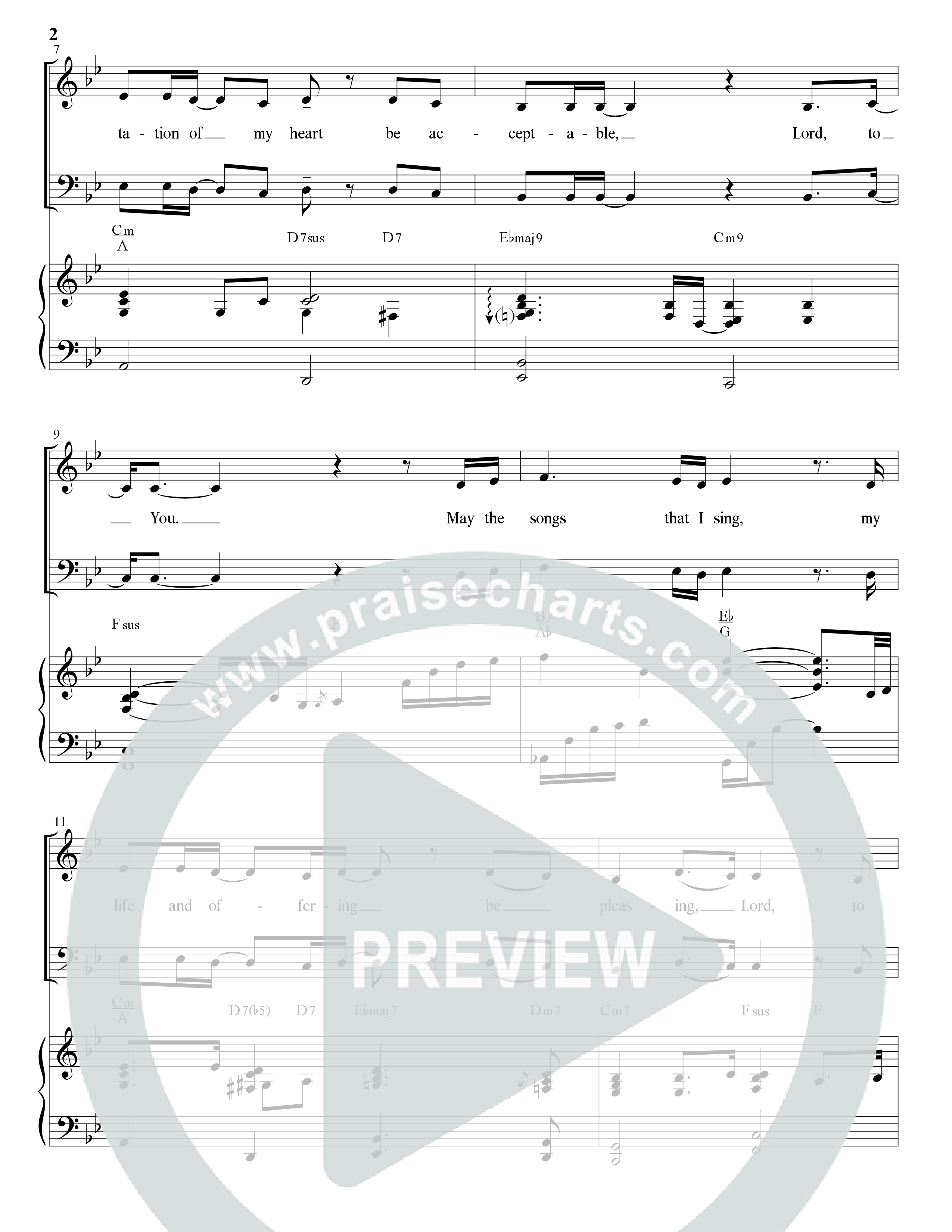 Pleasing (Choral Anthem SATB) Anthem (SATB/Piano) (The Brooklyn Tabernacle Choir / Arr. Carol Cymbala / Orch. Bradley Knight)