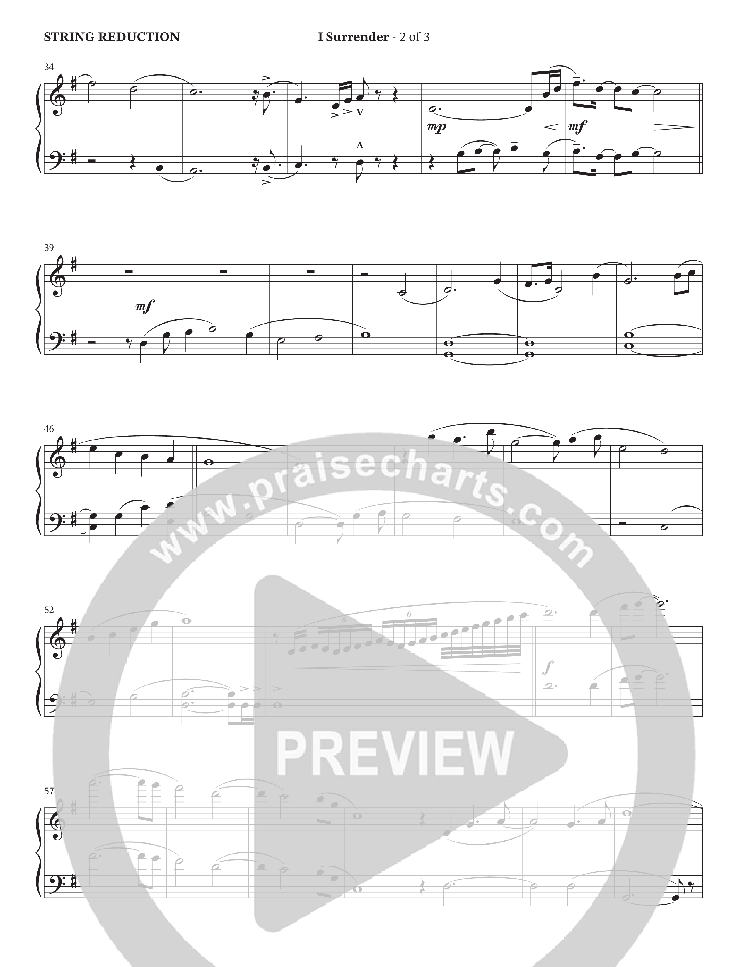 I Surrender (Choral Anthem SATB) String Reduction (The Brooklyn Tabernacle Choir / Onaje Jefferson / Arr. Carol Cymbala / Arr. Jason Webb / Orch. Chris McDonald)