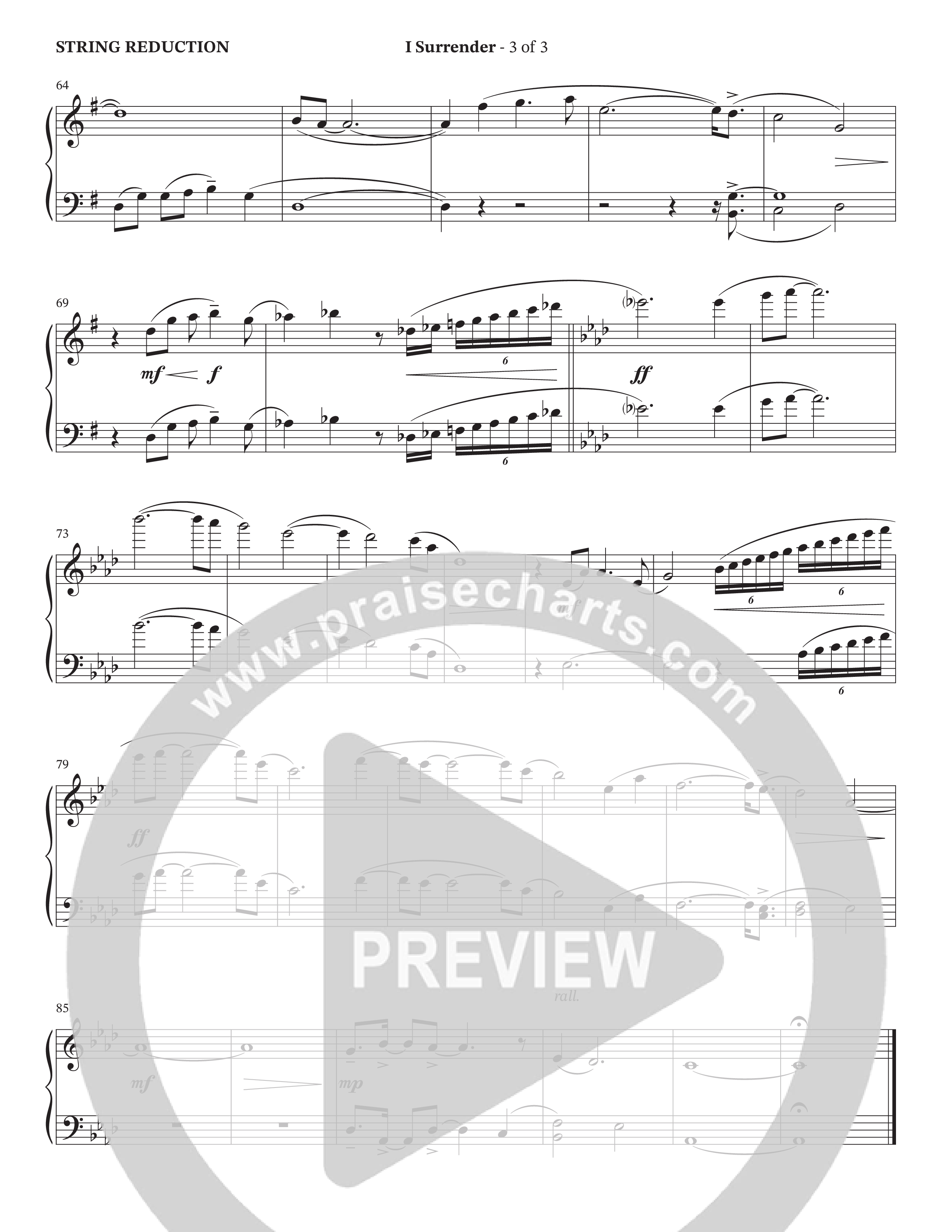 I Surrender (Choral Anthem SATB) String Reduction (The Brooklyn Tabernacle Choir / Onaje Jefferson / Arr. Carol Cymbala / Arr. Jason Webb / Orch. Chris McDonald)