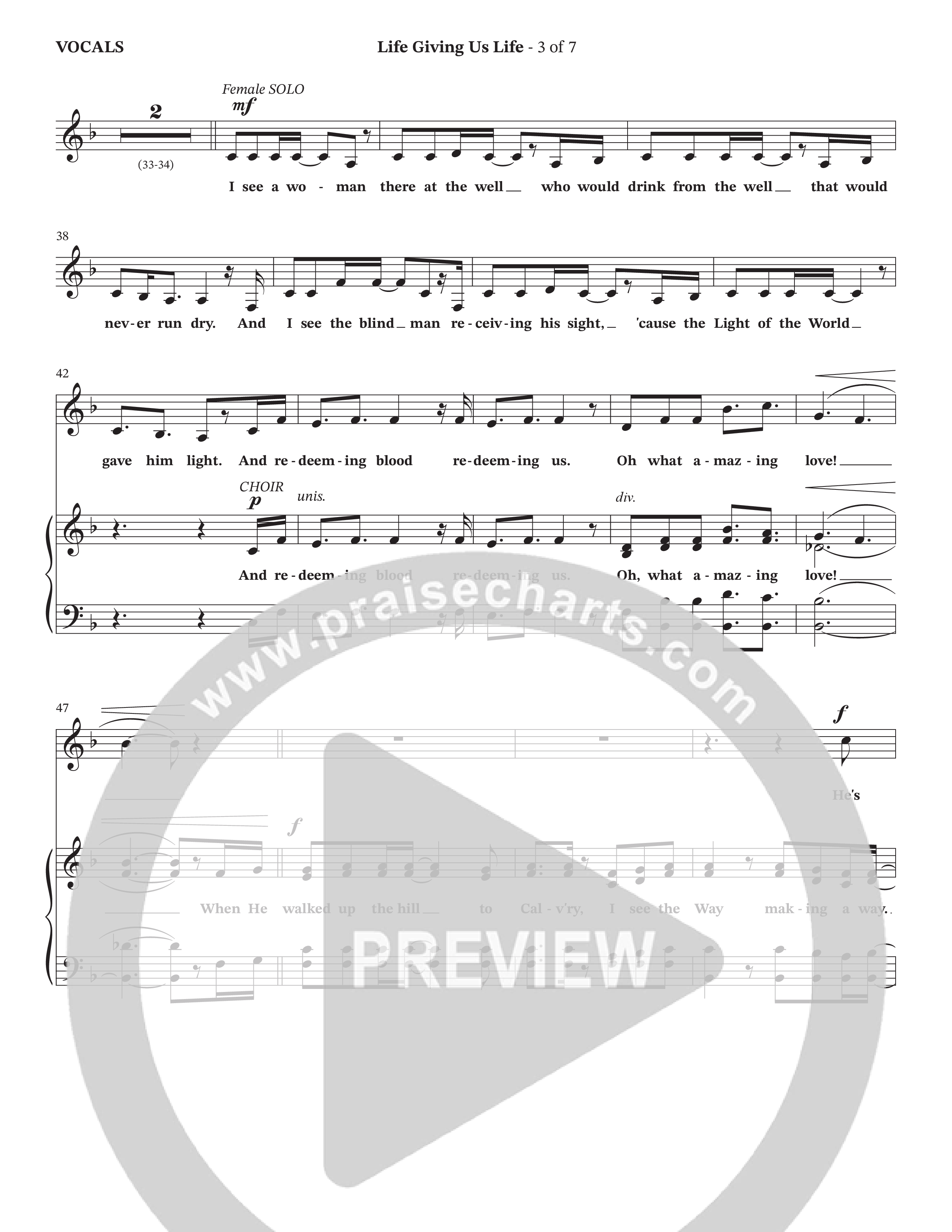 Life Giving Us Life (Choral Anthem SATB) Choir Sheet (Peach Goldman / Arr. Wayne Haun / Orch. J. Daniel Smith)