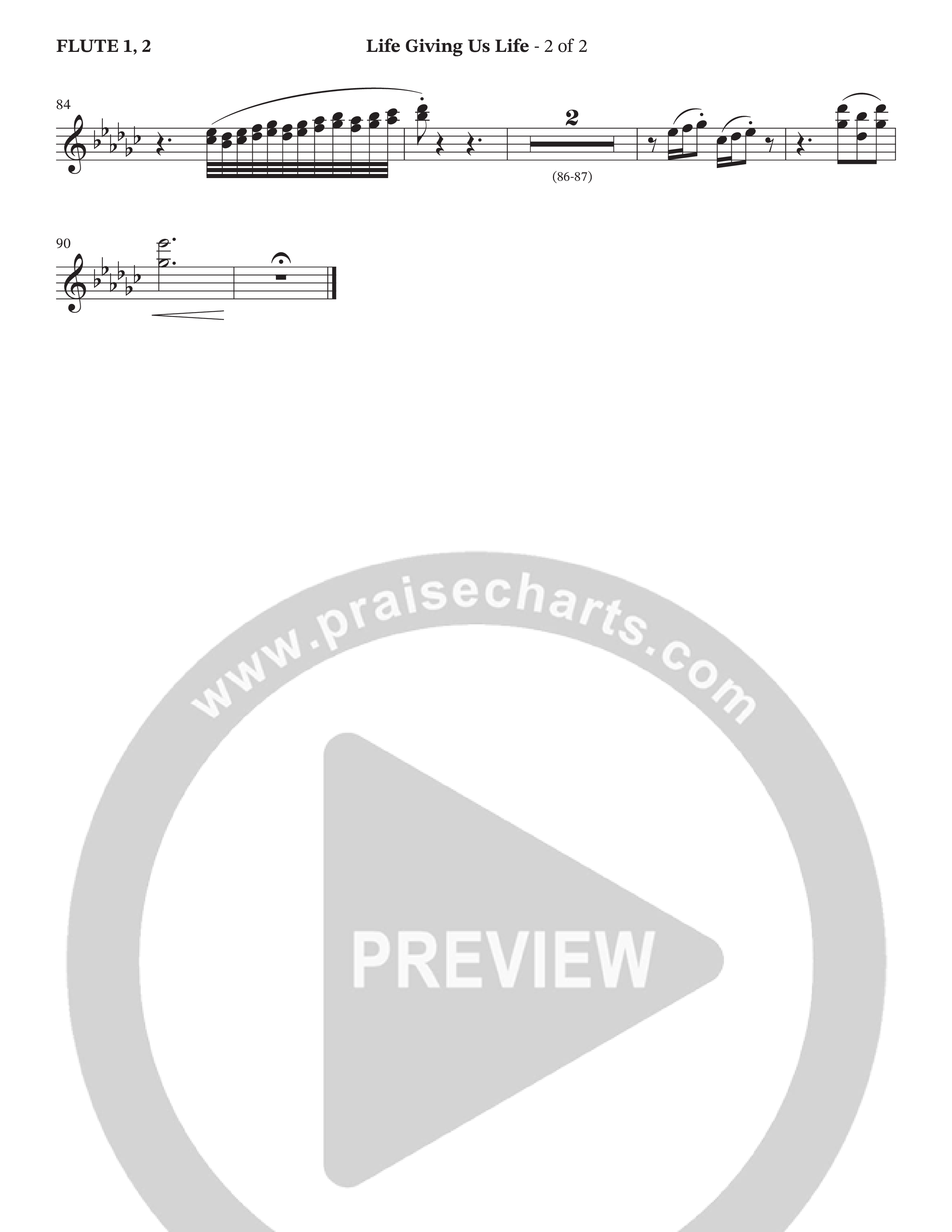 Life Giving Us Life (Choral Anthem SATB) Flute 1/2 (Peach Goldman / Arr. Wayne Haun / Orch. J. Daniel Smith)