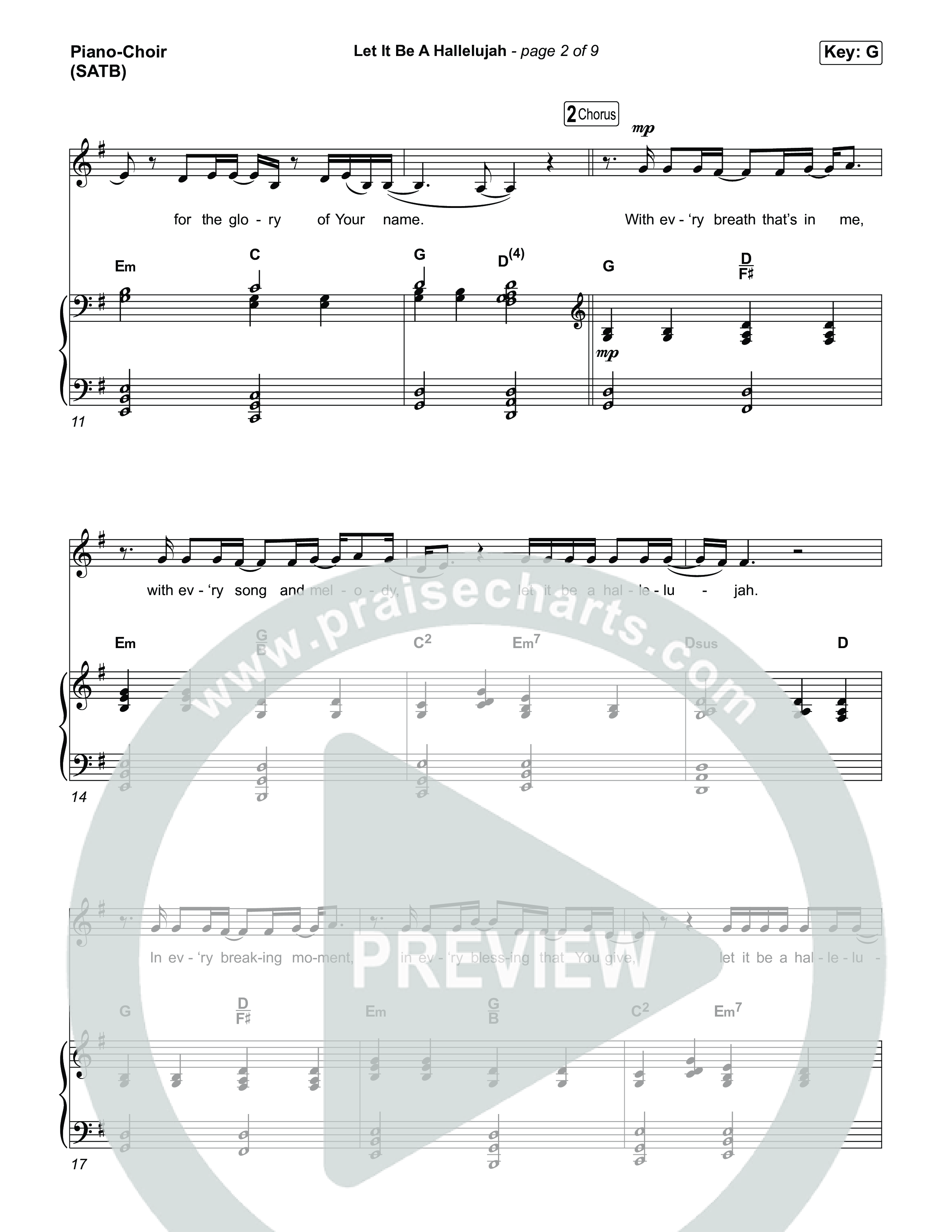 Let It Be A Hallelujah Piano/Vocal Pack (Lauren Daigle)