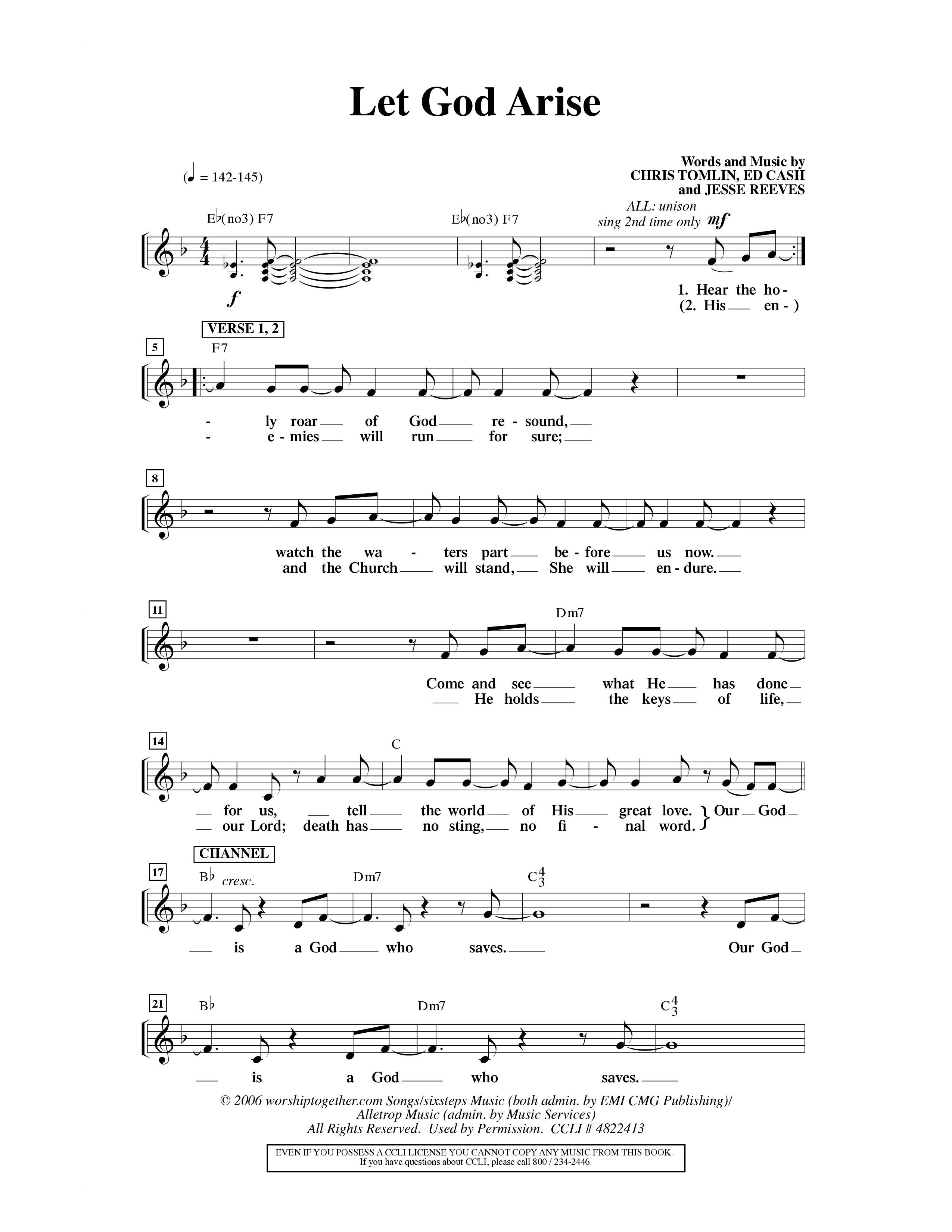 Let God Arise (Choral Anthem SATB) Choir Sheet (SATB) (Word Music Choral / Orch. Dave Williamson)