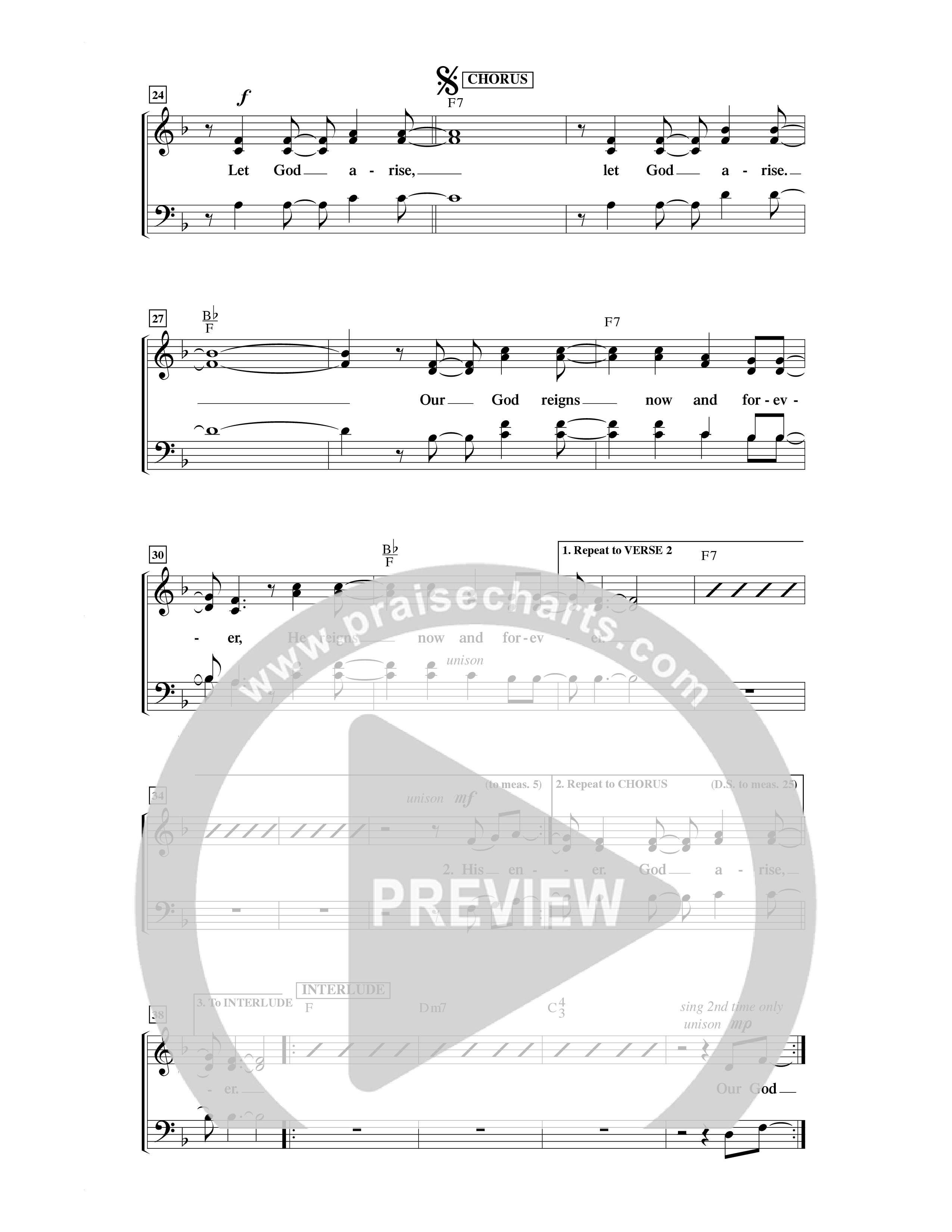 Let God Arise (Choral Anthem SATB) Choir Sheet (SATB) (Word Music Choral / Orch. Dave Williamson)