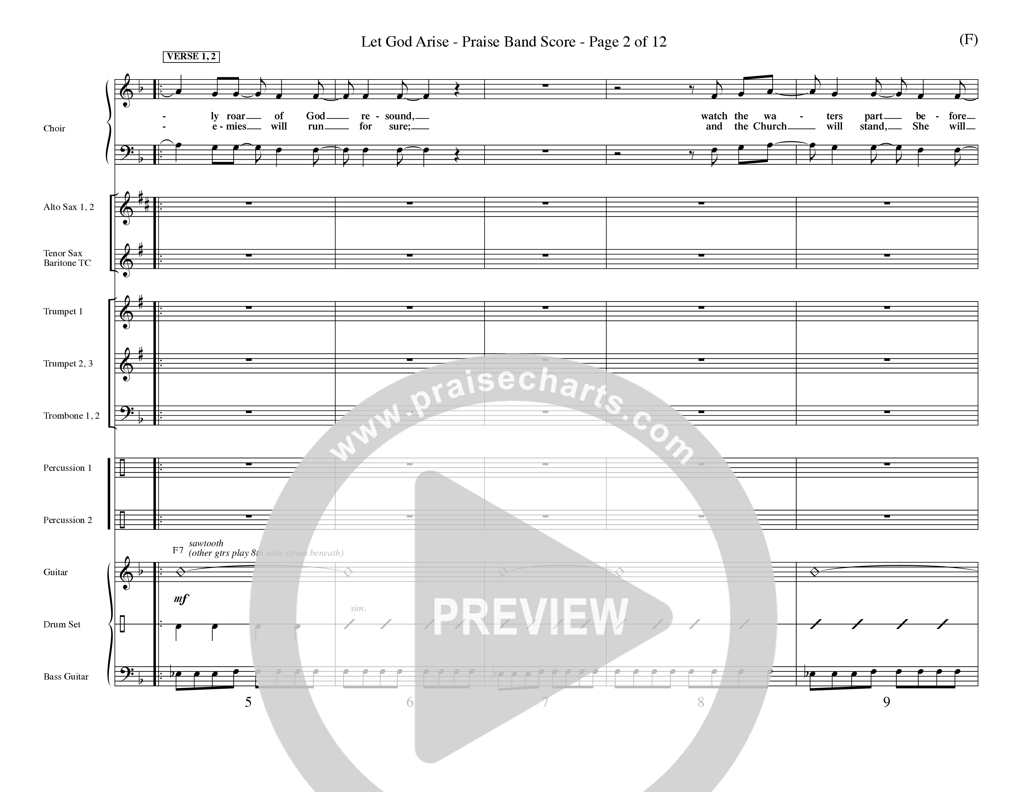 Let God Arise (Choral Anthem SATB) Conductor's Score (Word Music Choral / Orch. Dave Williamson)
