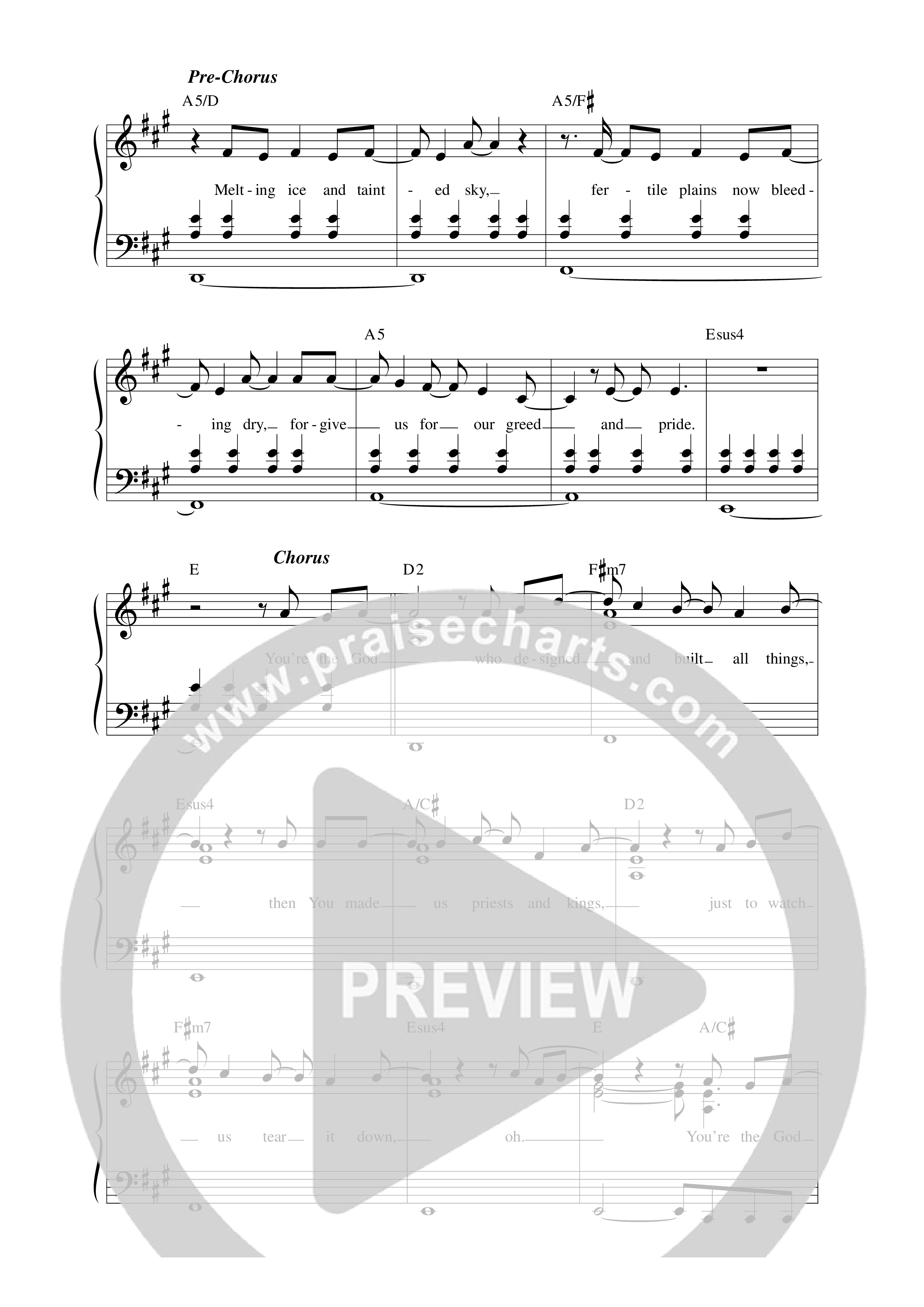 Renovation Lead Sheet Melody (Boundless)