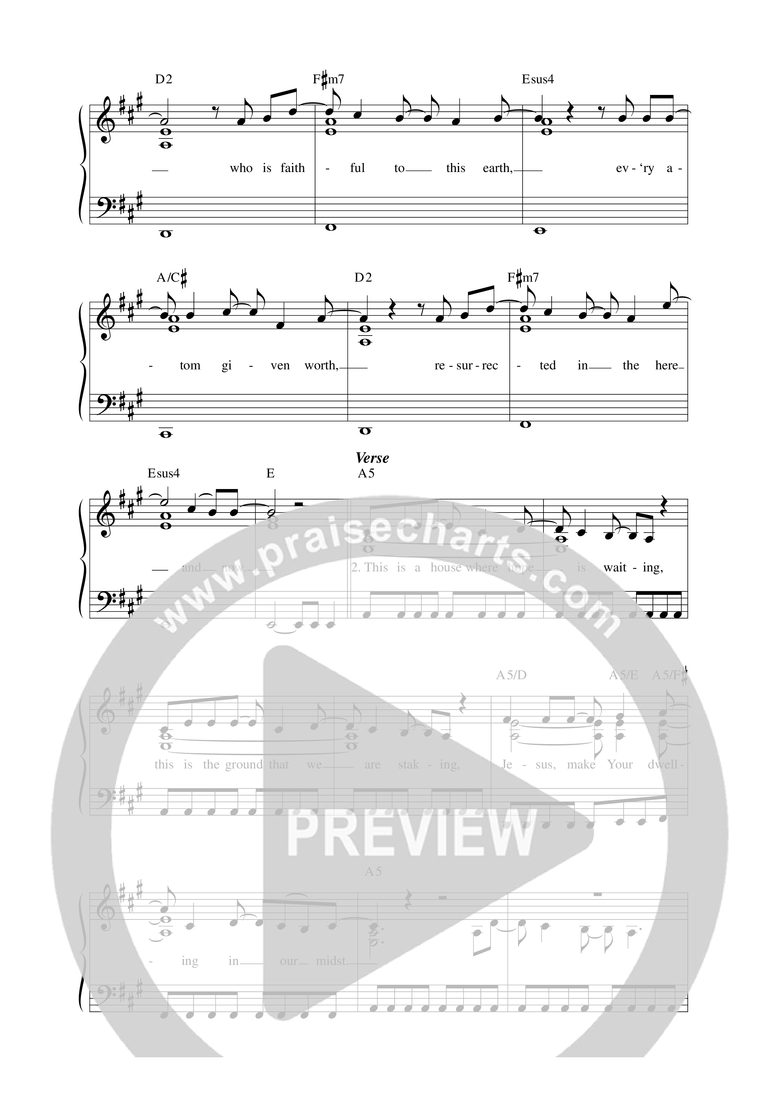 Renovation Lead Sheet Melody (Boundless)