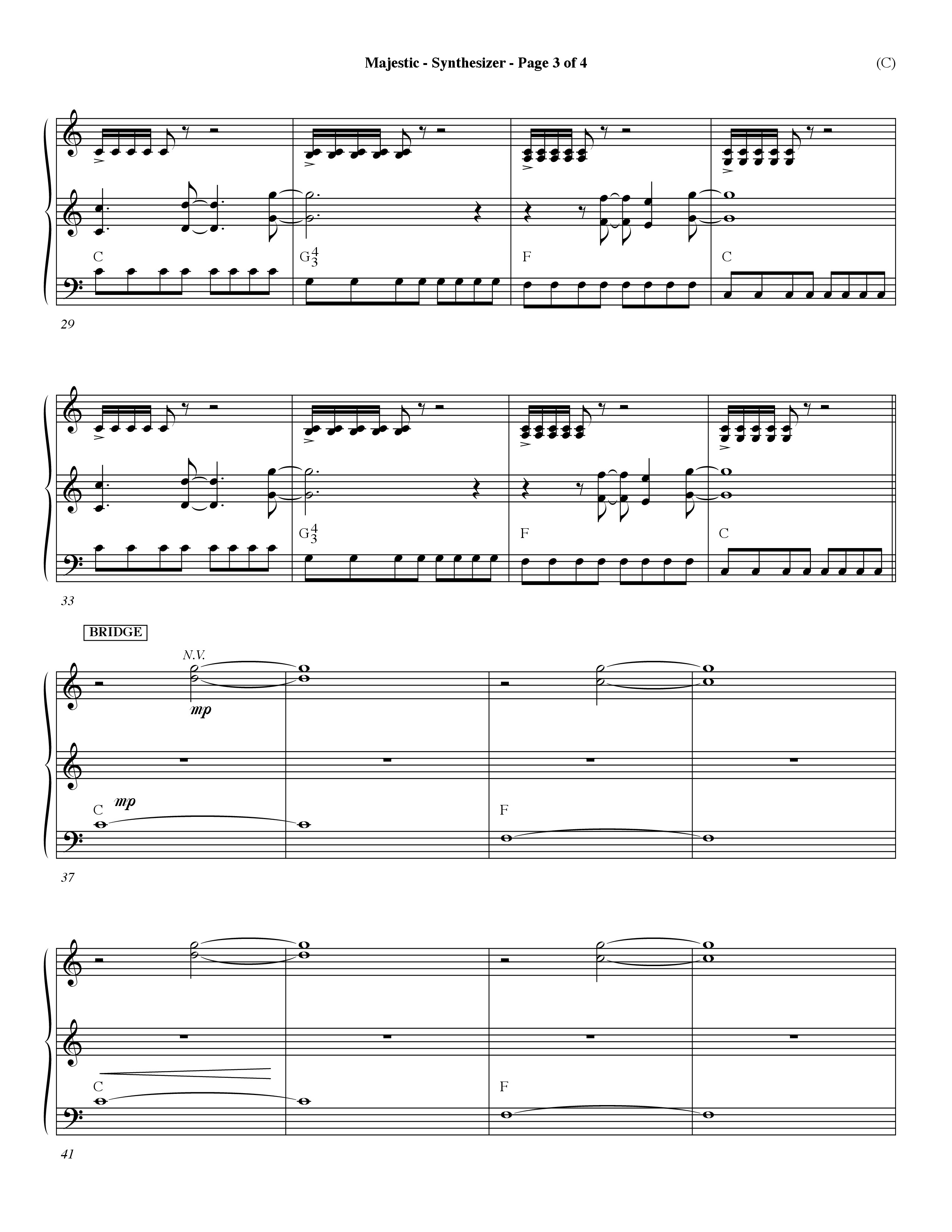 Majestic (Choral Anthem SATB) Synth (Word Music Choral / Orch. Dave Williamson)