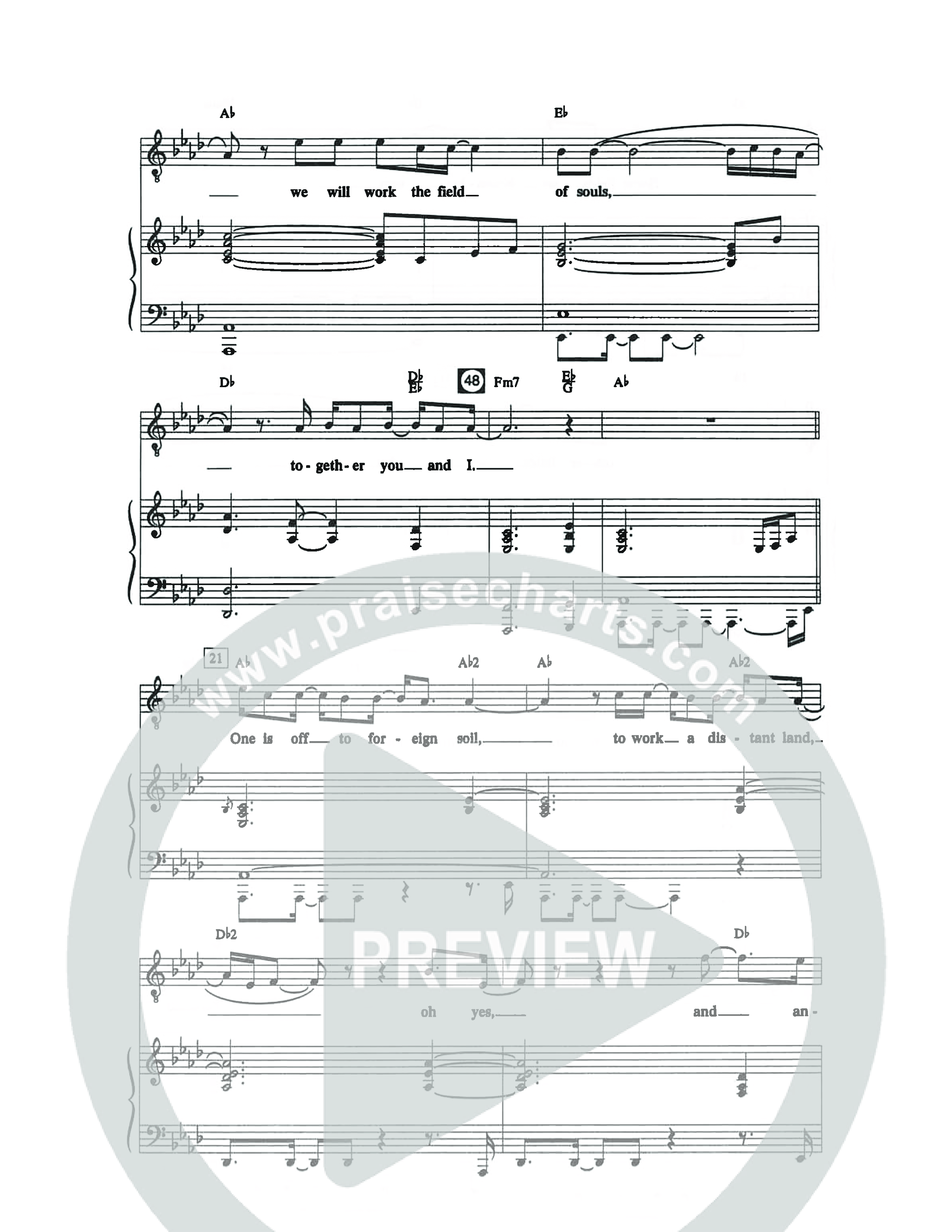 Field Of Souls (Choral Anthem SATB) Octavo (SATB & Pno) (The Brooklyn Tabernacle Choir / Arr. Carol Cymbala / Orch. Christ McDonald)