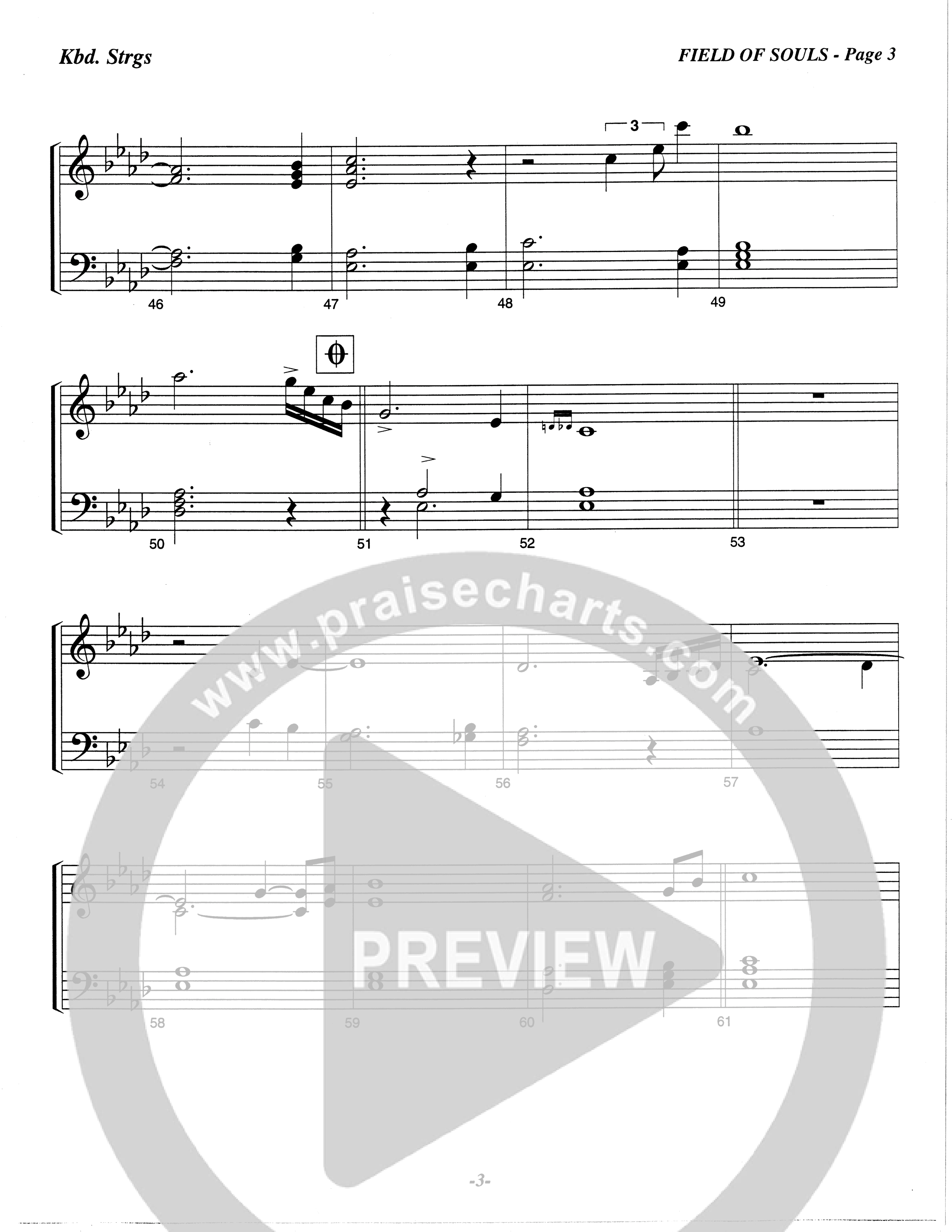 Field Of Souls (Choral Anthem SATB) String Reduction (The Brooklyn Tabernacle Choir / Arr. Carol Cymbala / Orch. Christ McDonald)