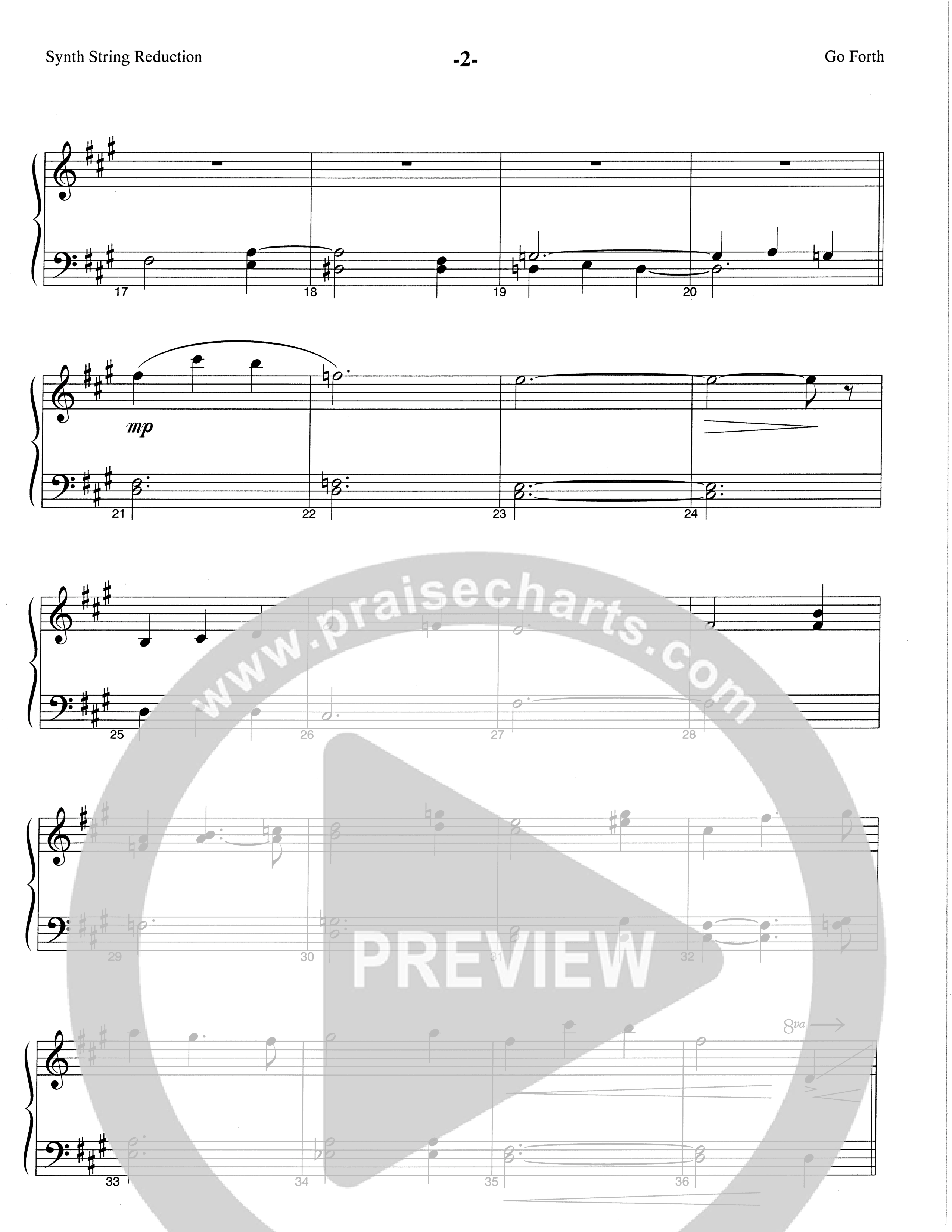 Go Forth (Choral Anthem SATB) String Reduction (The Brooklyn Tabernacle Choir / Arr. Carol Cymbala / Orch. Lari Goss)