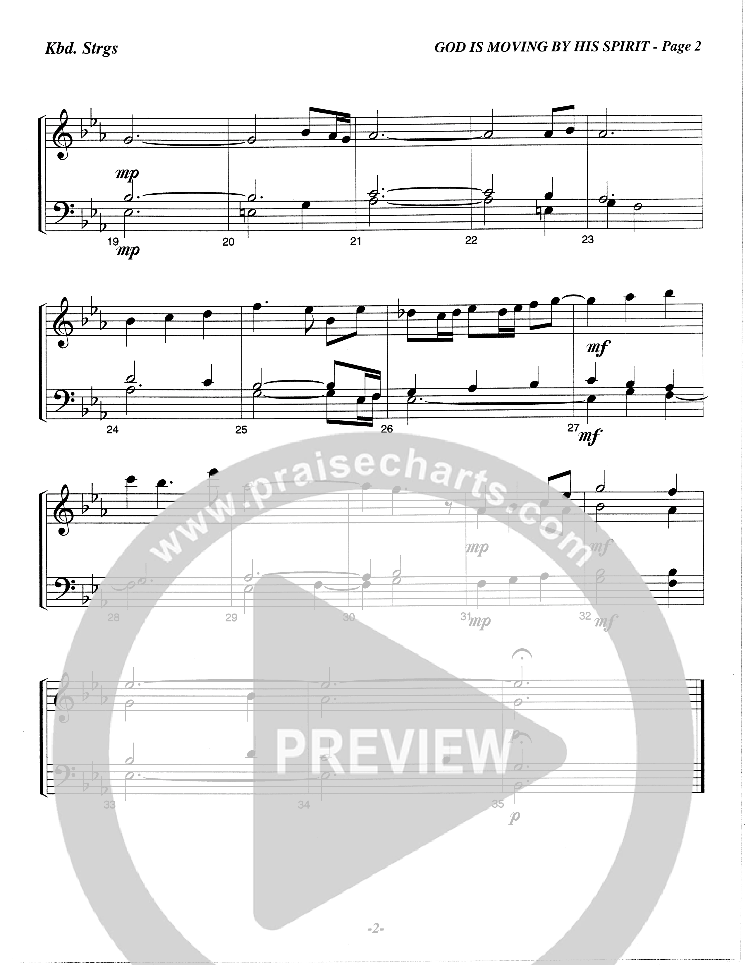 God Is Moving By His Spirit (Choral Anthem SATB) String Reduction (The Brooklyn Tabernacle Choir / Arr. Carol Cymbala)