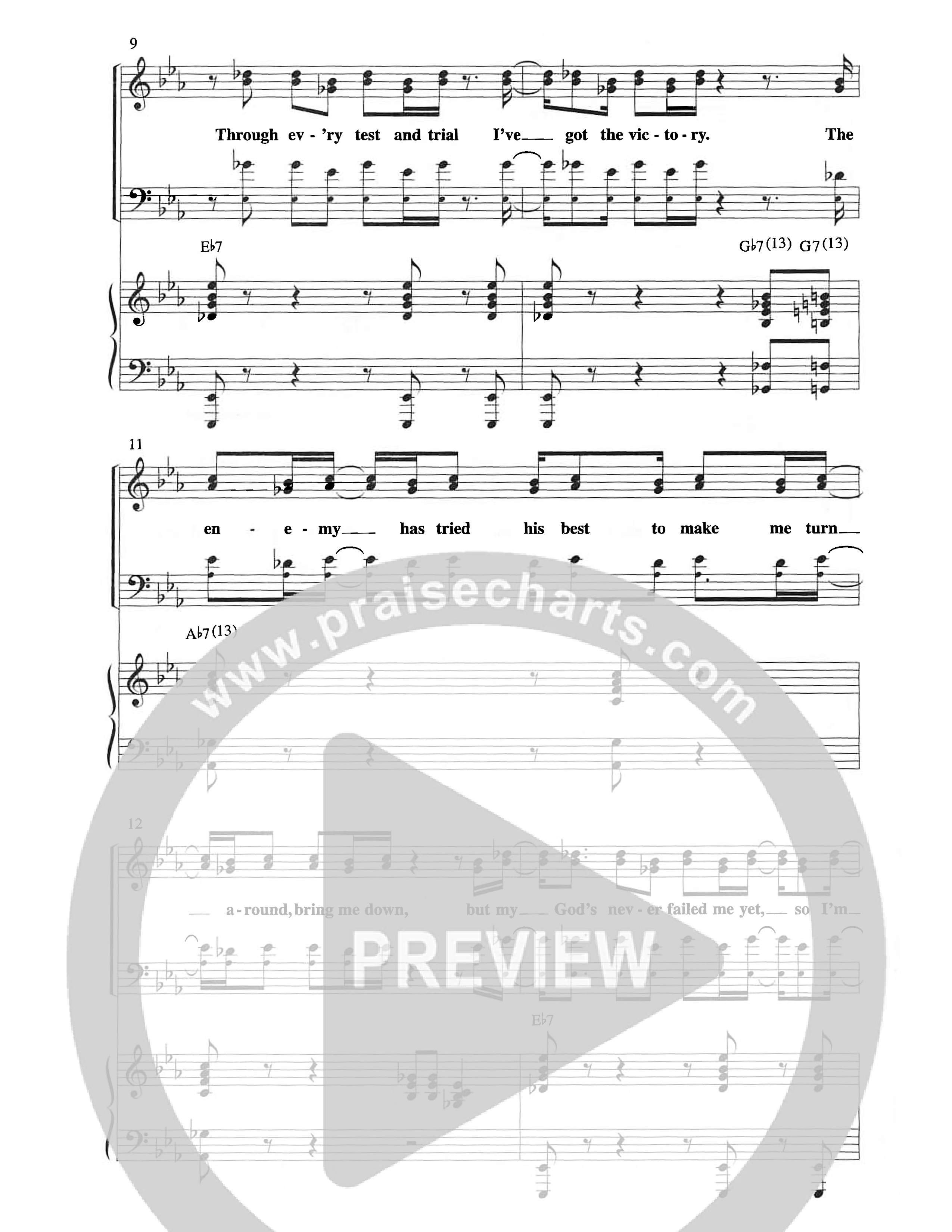 Hallelujah Anyhow (Choral Anthem SATB) Octavo (SATB & Pno) (The Brooklyn Tabernacle Choir / Arr. Carol Cymbala)