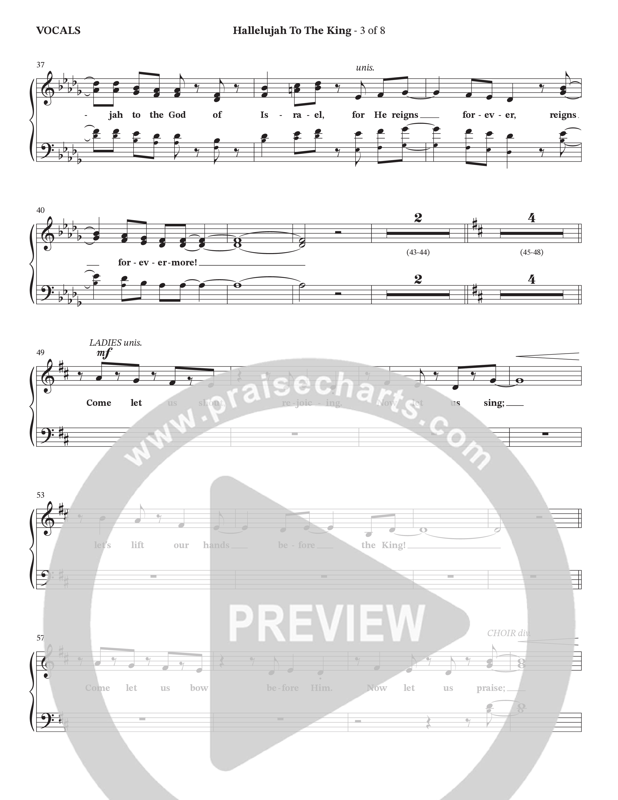 Hallelujah To The King (Choral Anthem SATB) Choir Sheet (SATB) (The Brooklyn Tabernacle Choir / Arr. Carol Cymbala / Arr. Jason Webb)