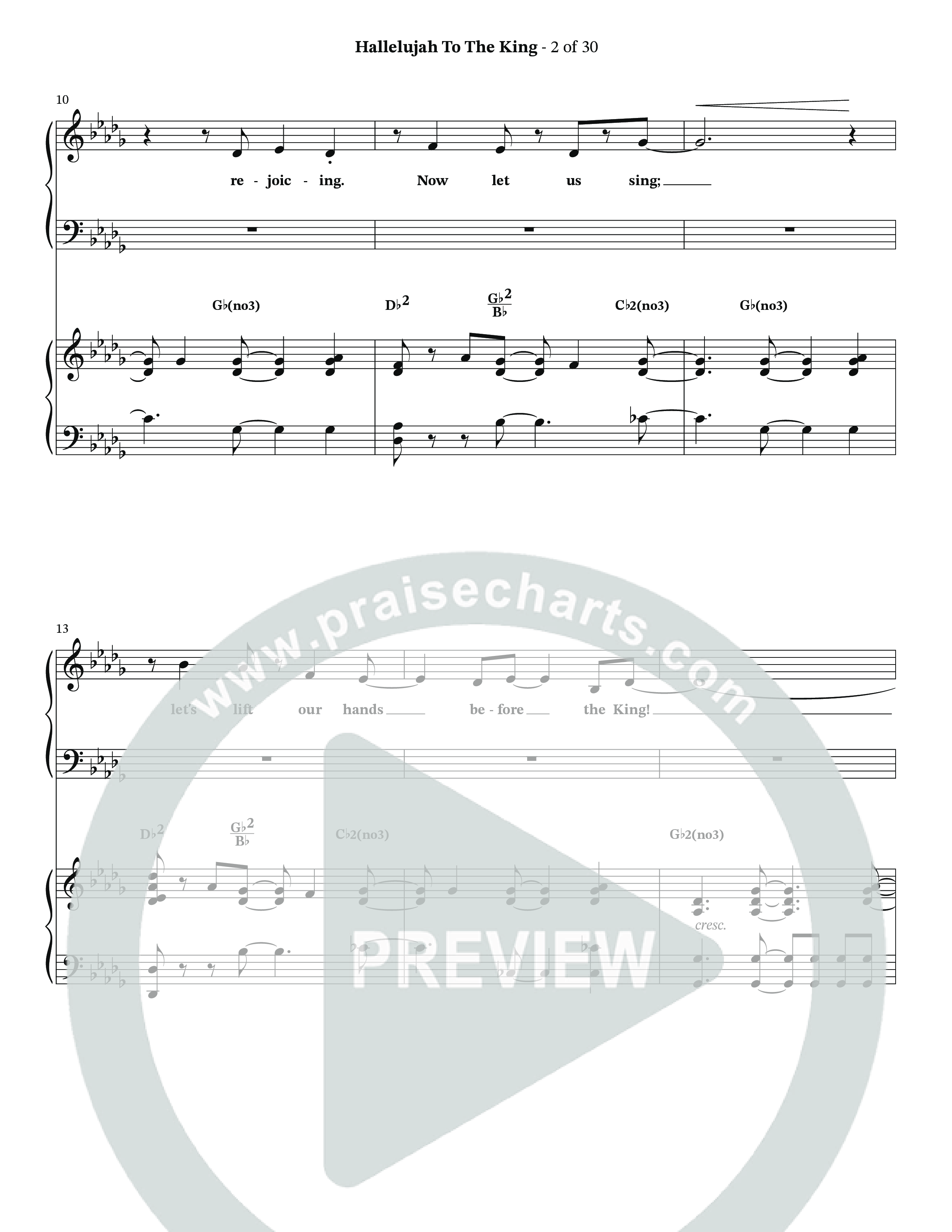 Hallelujah To The King (Choral Anthem SATB) Anthem (SATB/Piano) (The Brooklyn Tabernacle Choir / Arr. Carol Cymbala / Arr. Jason Webb)