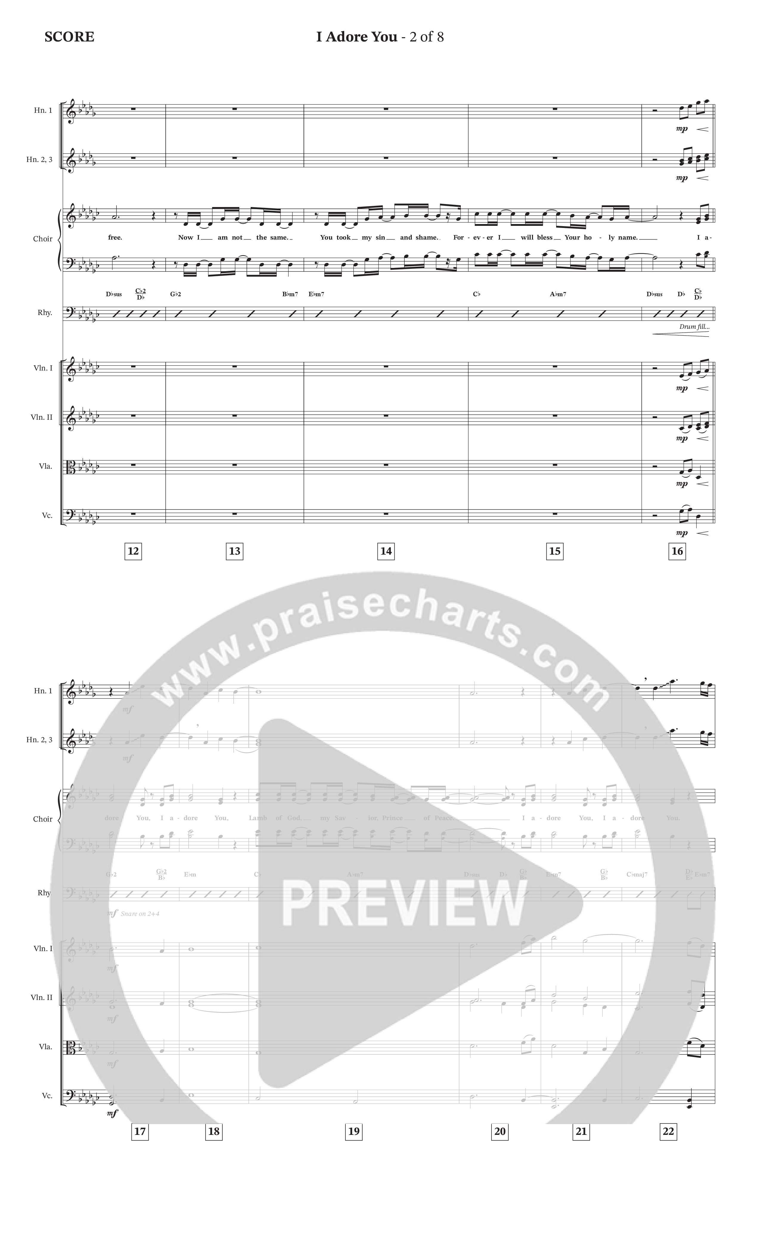 I Adore You (Choral Anthem SATB) Conductor's Score (The Brooklyn Tabernacle Choir / Arr. Carol Cymbala)