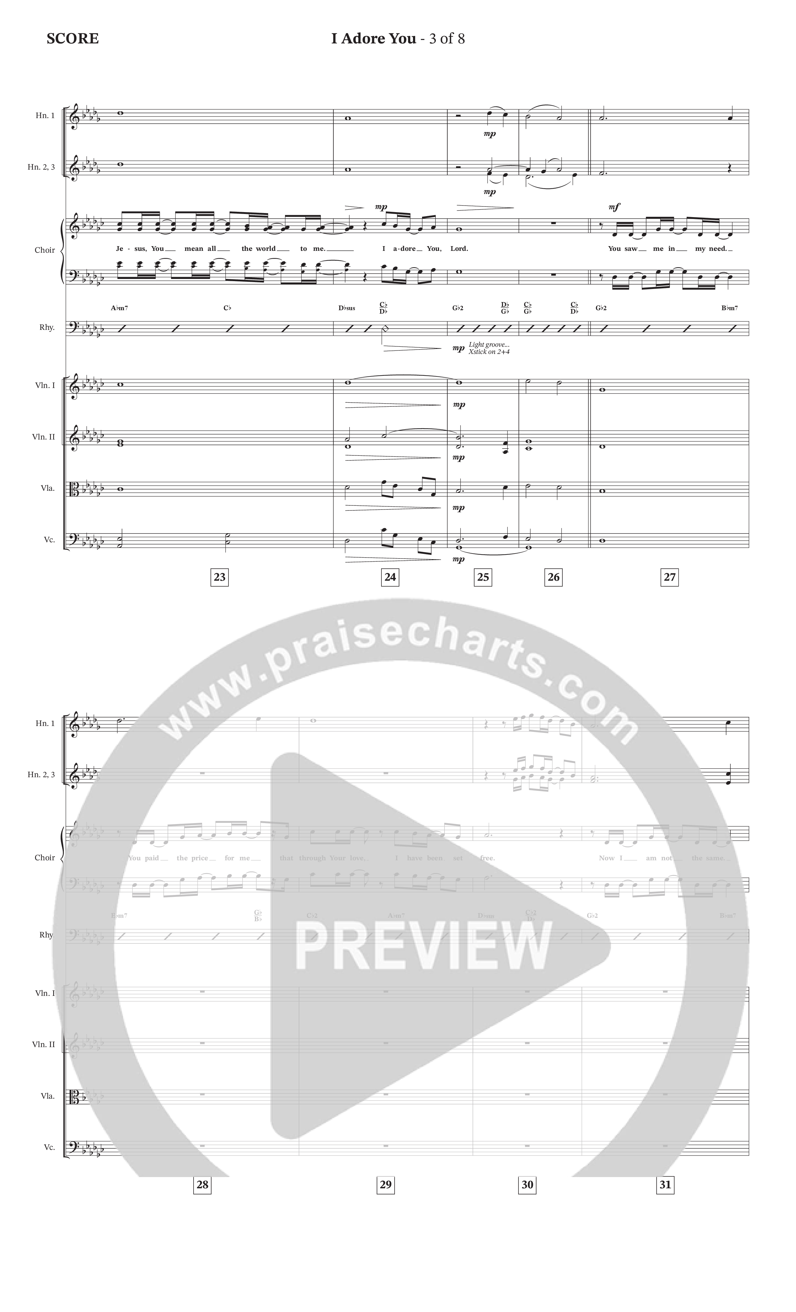 I Adore You (Choral Anthem SATB) Conductor's Score (The Brooklyn Tabernacle Choir / Arr. Carol Cymbala)
