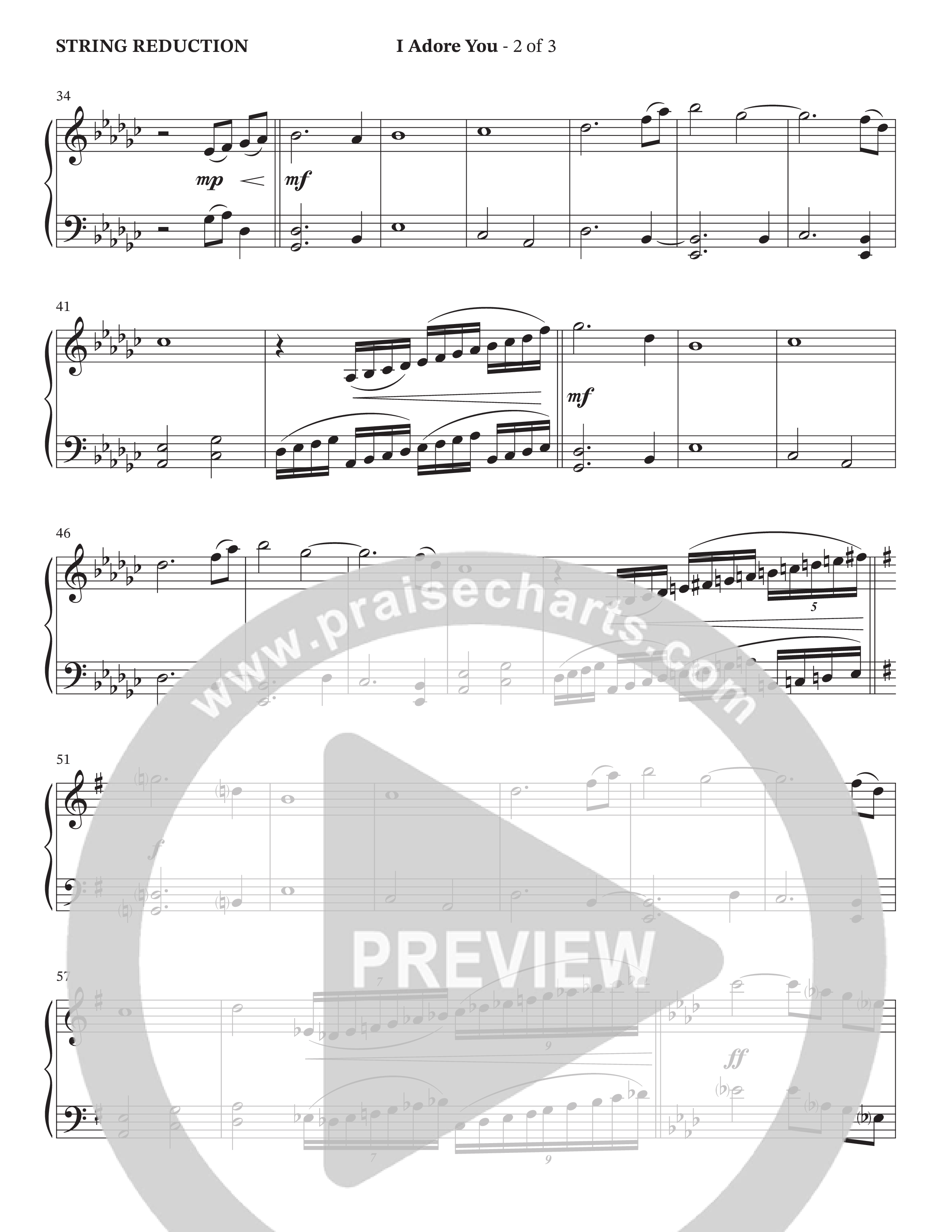 I Adore You (Choral Anthem SATB) String Reduction (The Brooklyn Tabernacle Choir / Arr. Carol Cymbala)