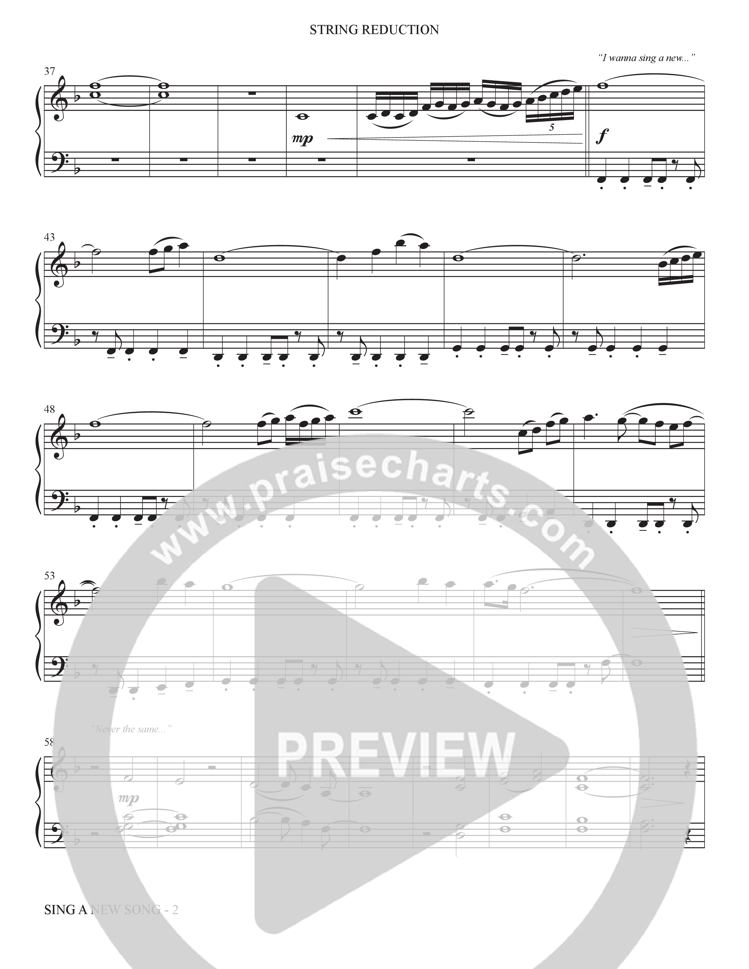 Sing A New Song (Choral Anthem SATB) String Reduction (The Brooklyn Tabernacle Choir / Arr. Carol Cymbala / Orch. Bradley Knight)