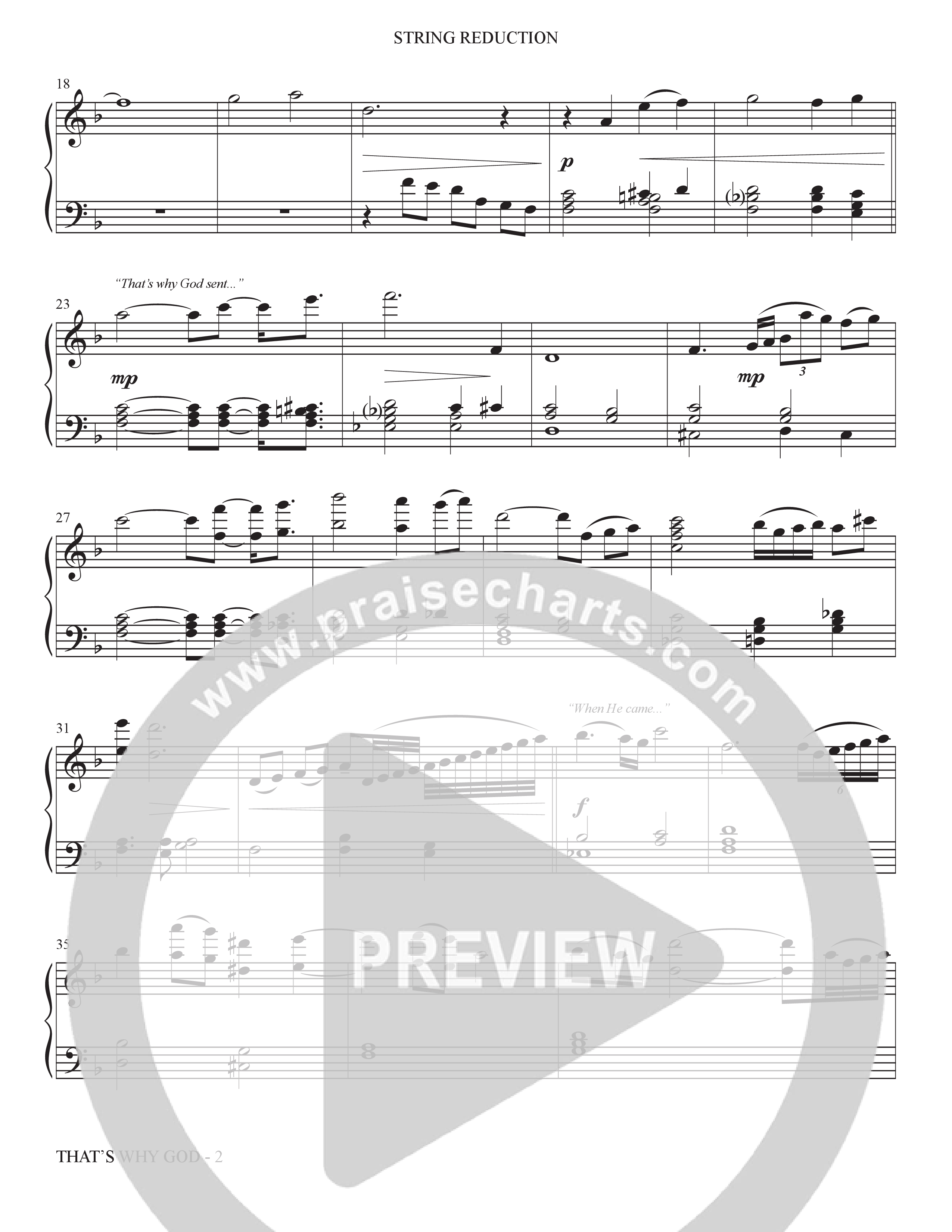 That's Why God (Choral Anthem SATB) String Reduction (The Brooklyn Tabernacle Choir / Arr. Carol Cymbala / Orch. Bradley Knight)