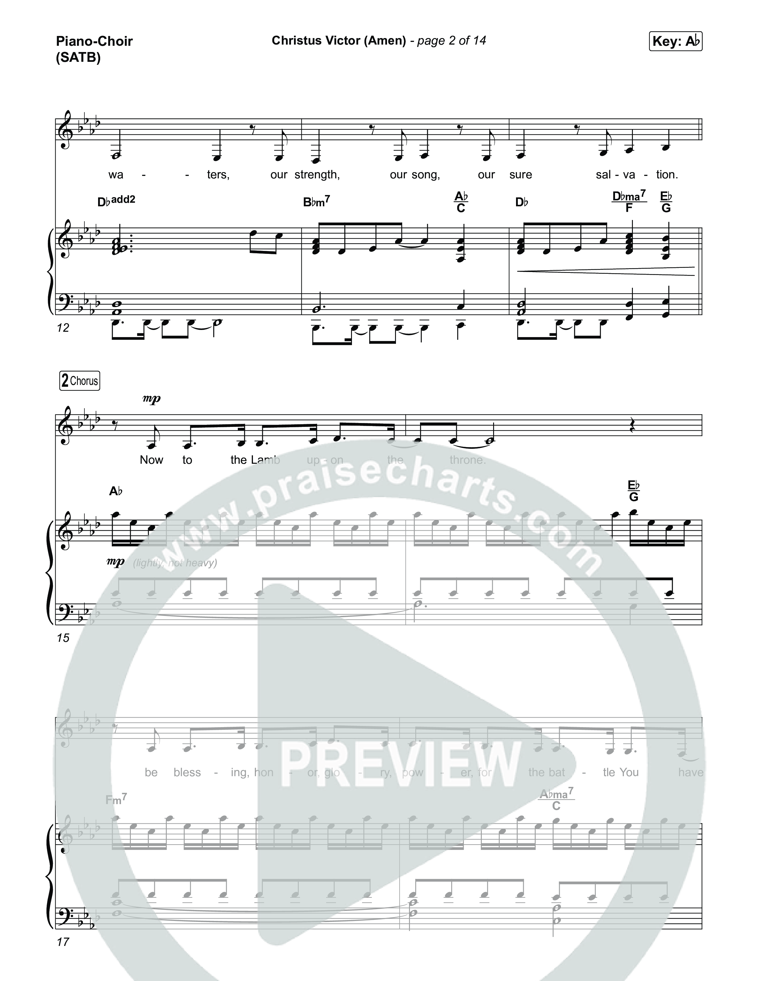 Christus Victor (Amen) Piano/Vocal Pack (Terrian / Bryan Fowler)