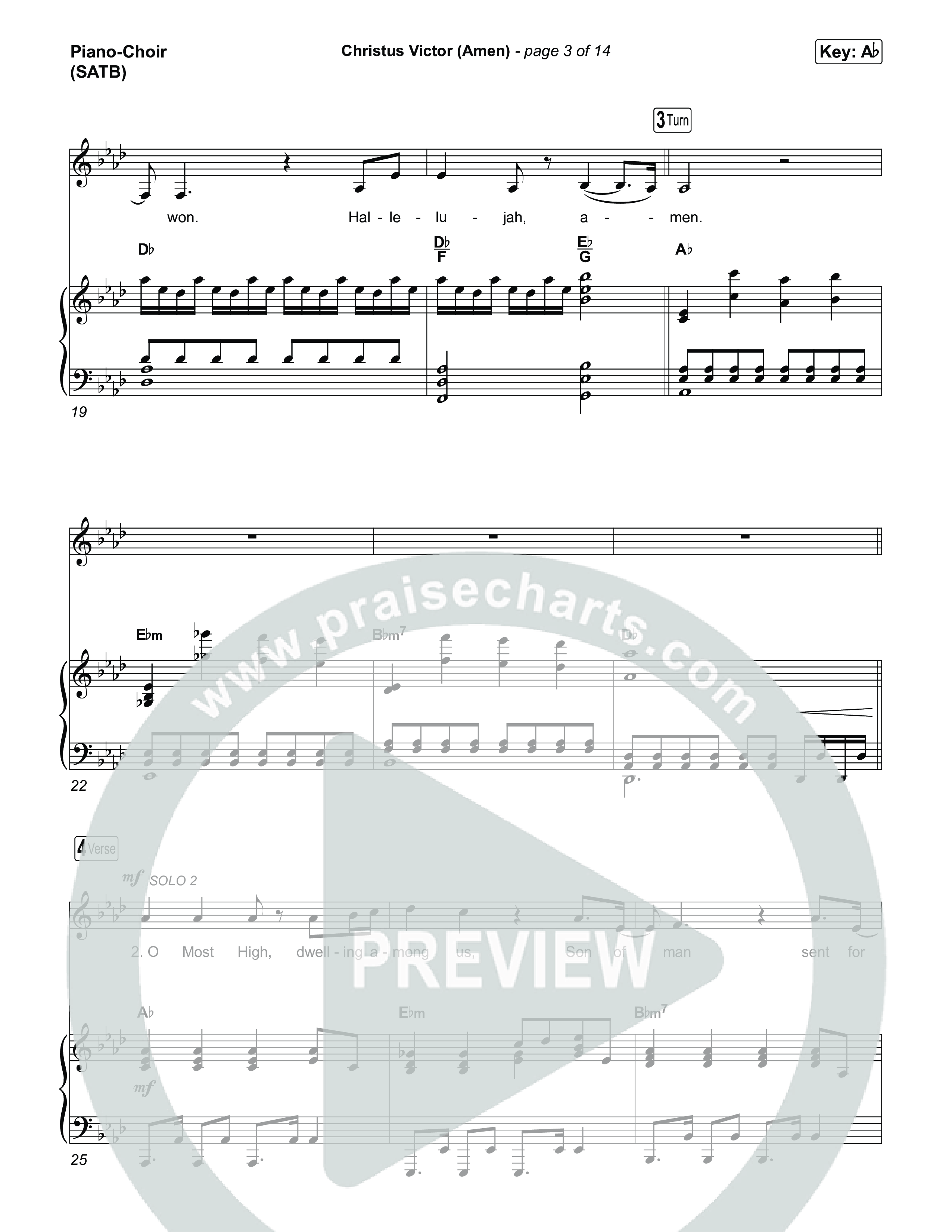 Christus Victor (Amen) Piano/Vocal Pack (Terrian / Bryan Fowler)