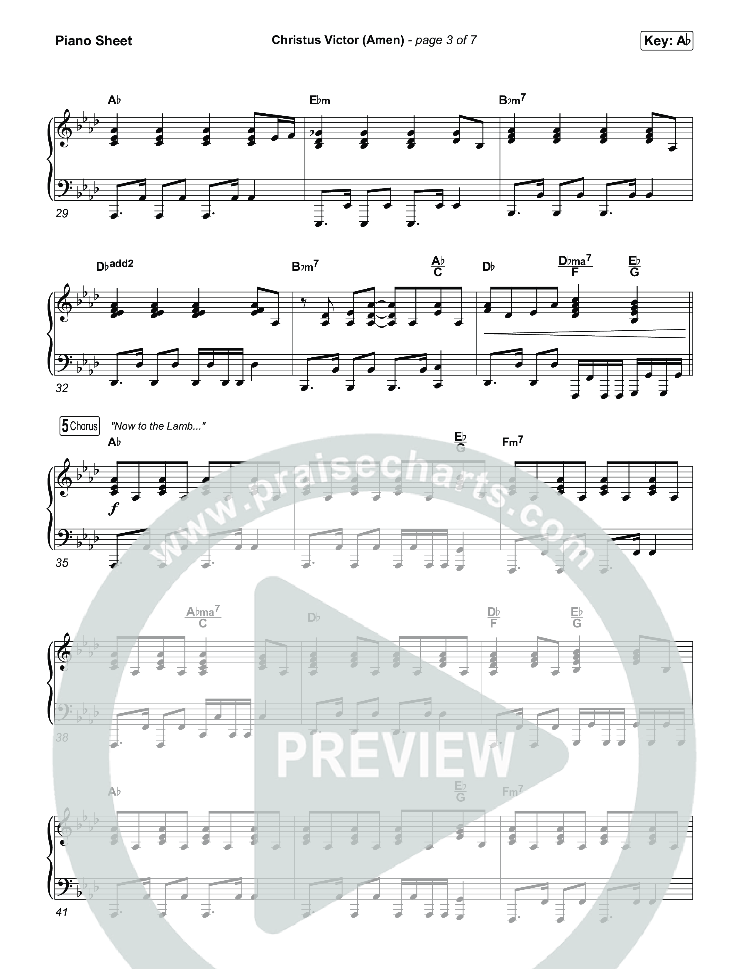 Christus Victor (Amen) Piano Sheet (Terrian / Bryan Fowler)