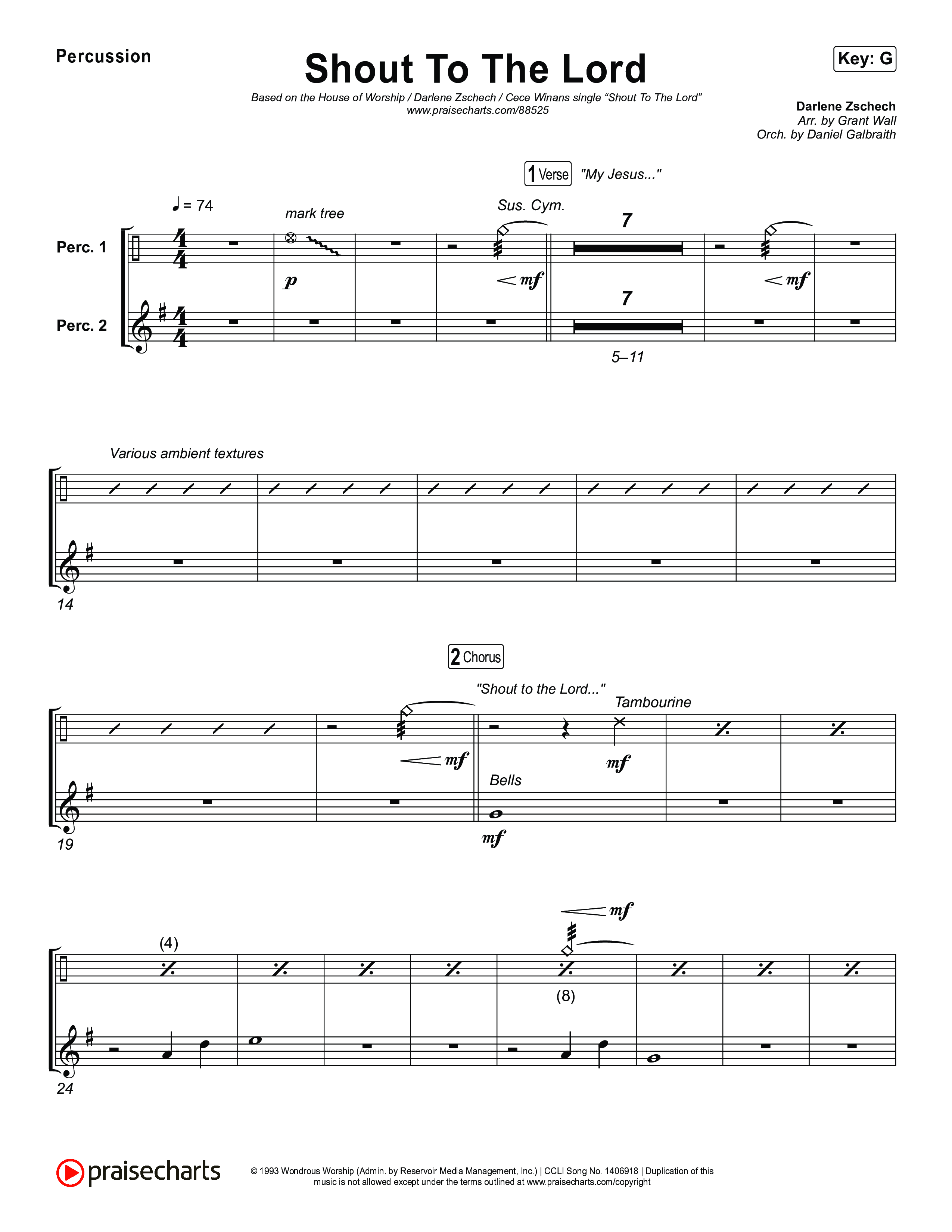 Shout To The Lord Percussion (House Of Worship / Darlene Zschech / CeCe Winans)