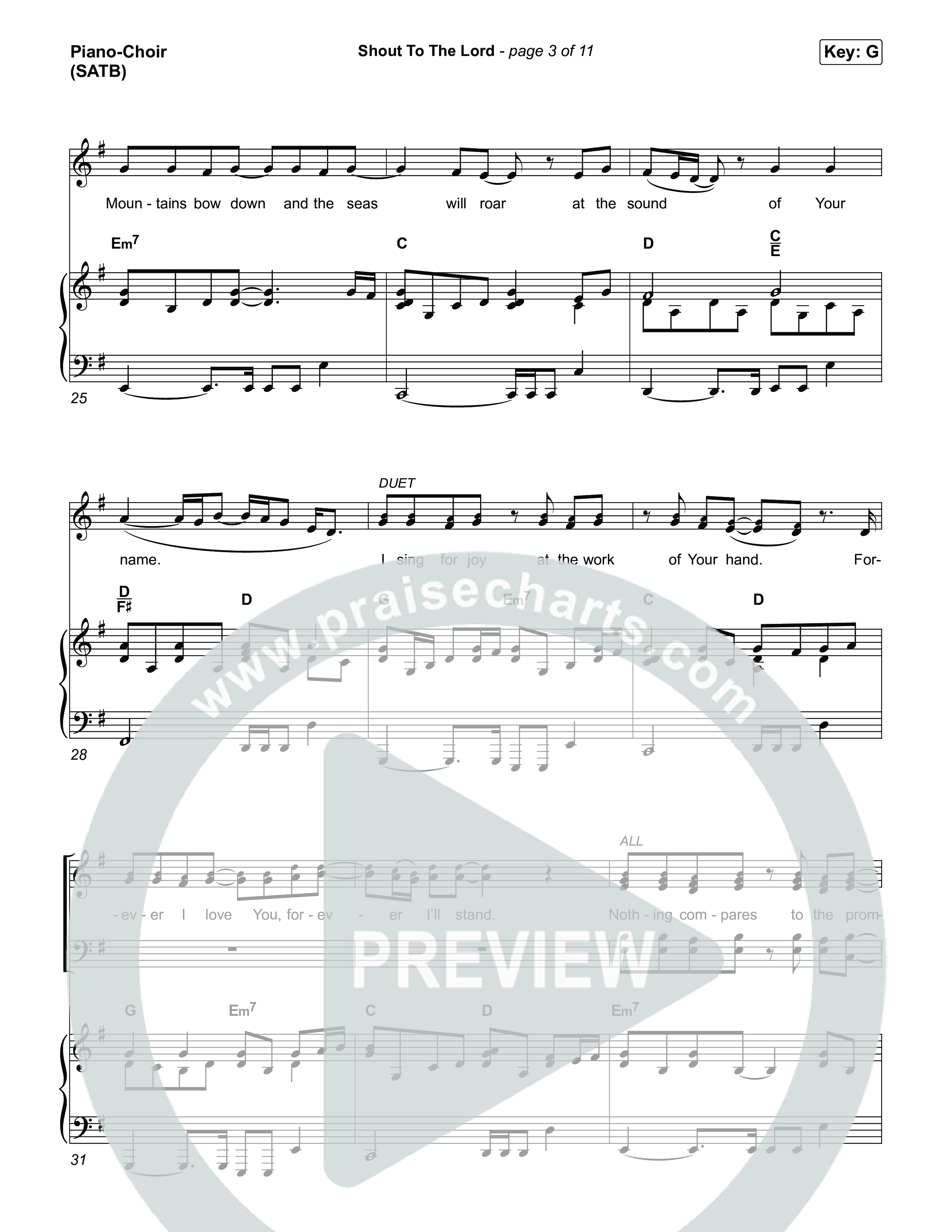 Shout To The Lord Piano/Vocal Pack (House Of Worship / Darlene Zschech / CeCe Winans)