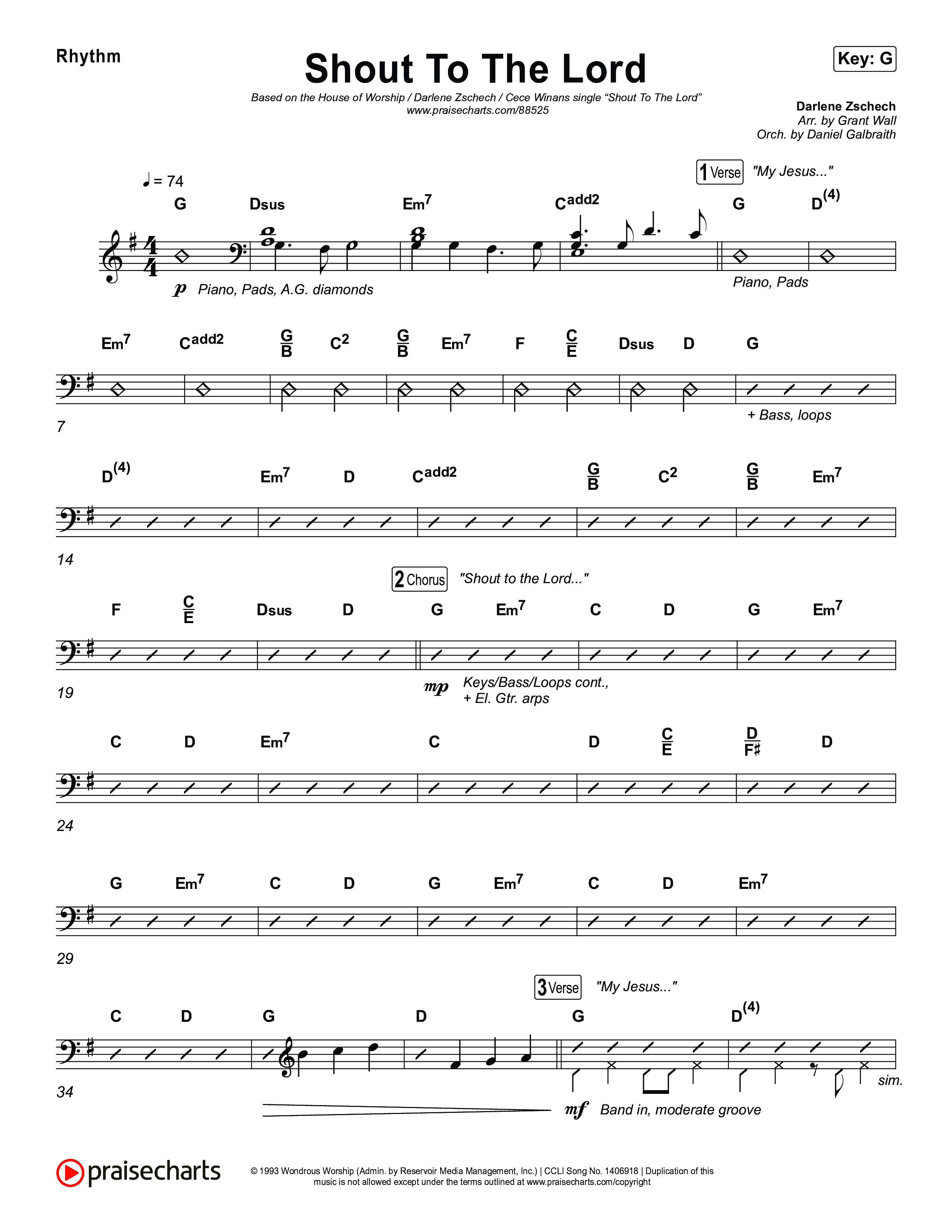 Shout To The Lord Rhythm Pack (House Of Worship / Darlene Zschech / CeCe Winans)