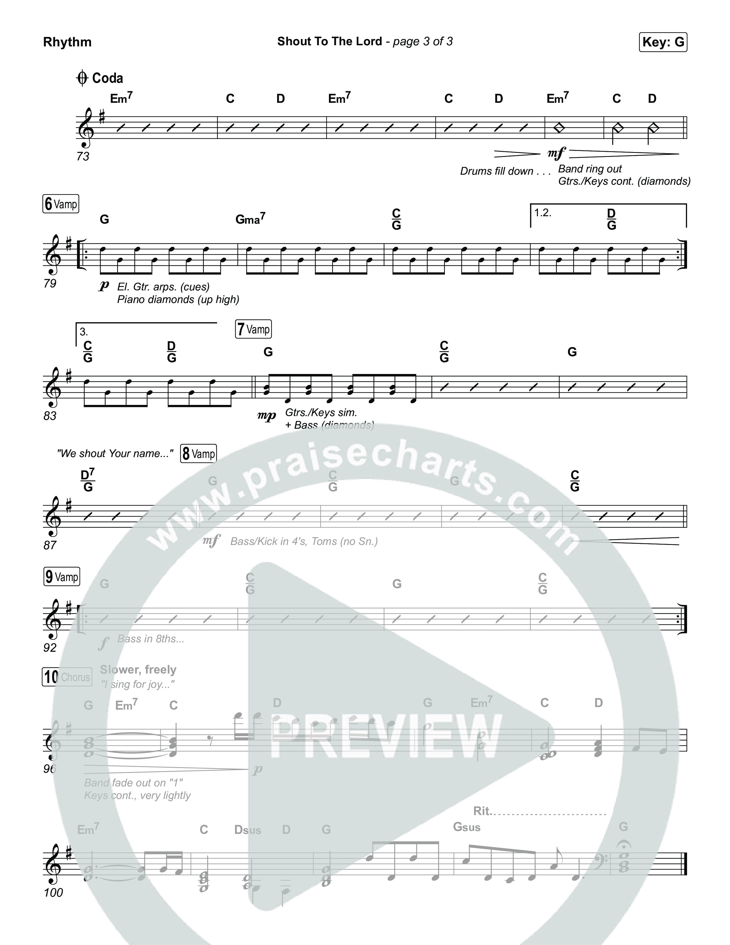 Shout To The Lord Rhythm Pack (House Of Worship / Darlene Zschech / CeCe Winans)