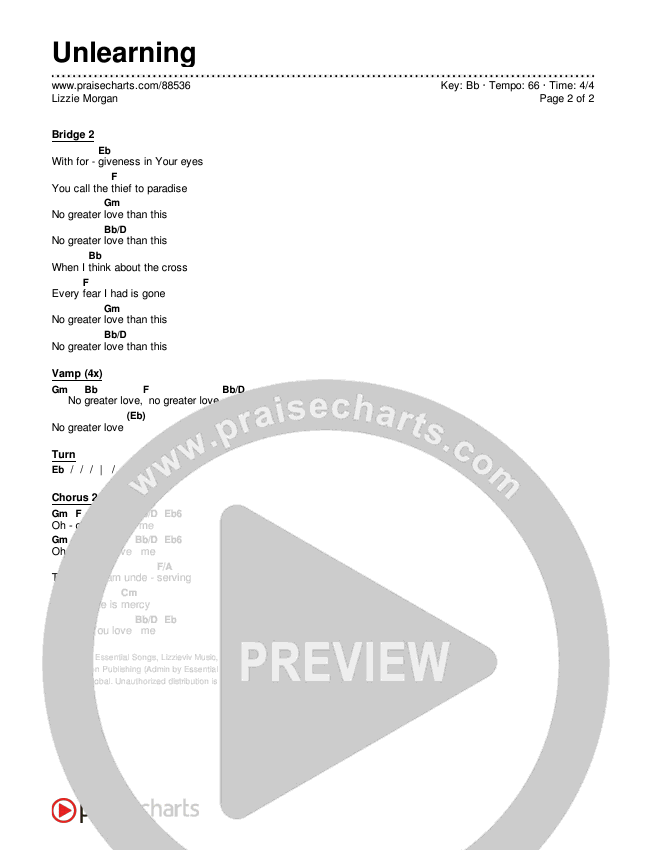 Unlearning Chords & Lyrics (Lizzie Morgan)