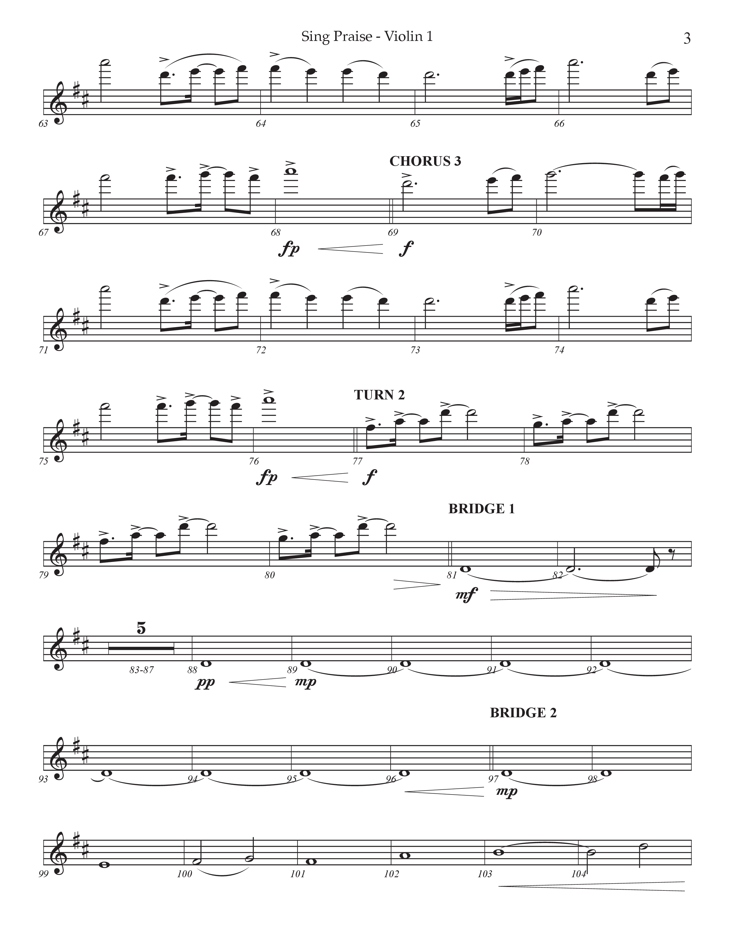 Sing Praise (Choral Anthem SATB) String Ensemble (Prestonwood Worship / Arr. Jonathan Walker)