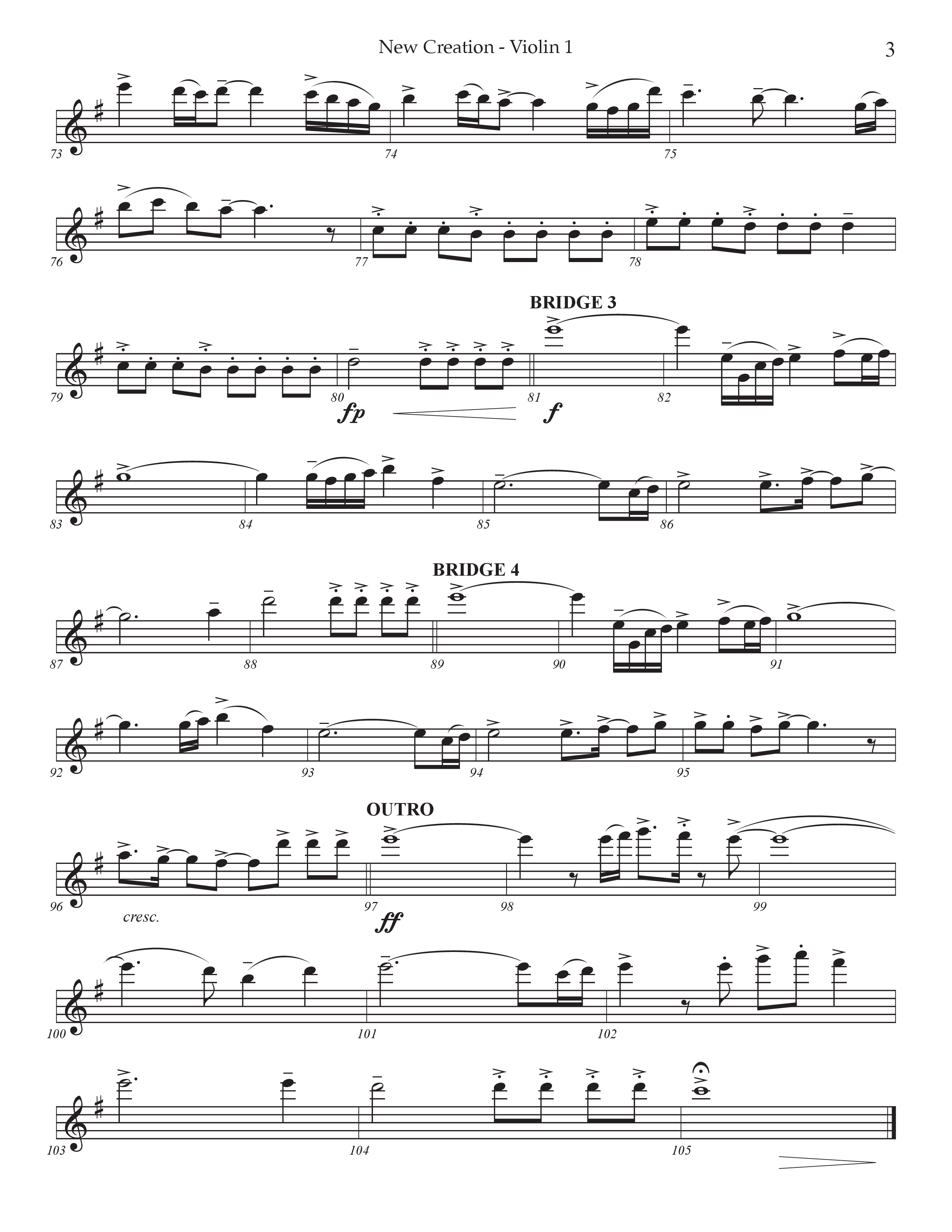 New Creation (Choral Anthem SATB) String Ensemble (Prestonwood Worship / Arr. Jonathan Walker)
