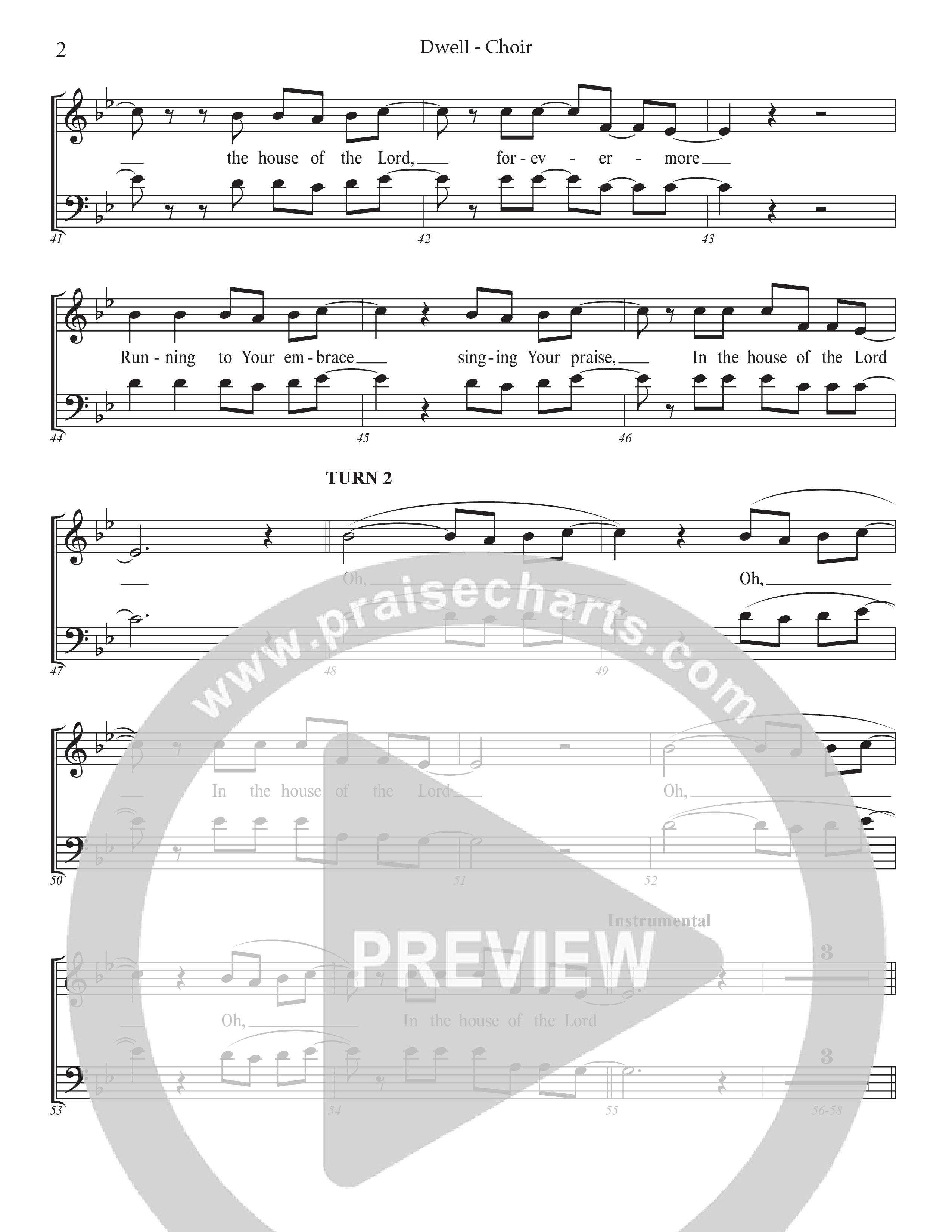 Dwell (Choral Anthem SATB) Choral Vocal Pack (Prestonwood Worship / Arr. Jonathan Walker)