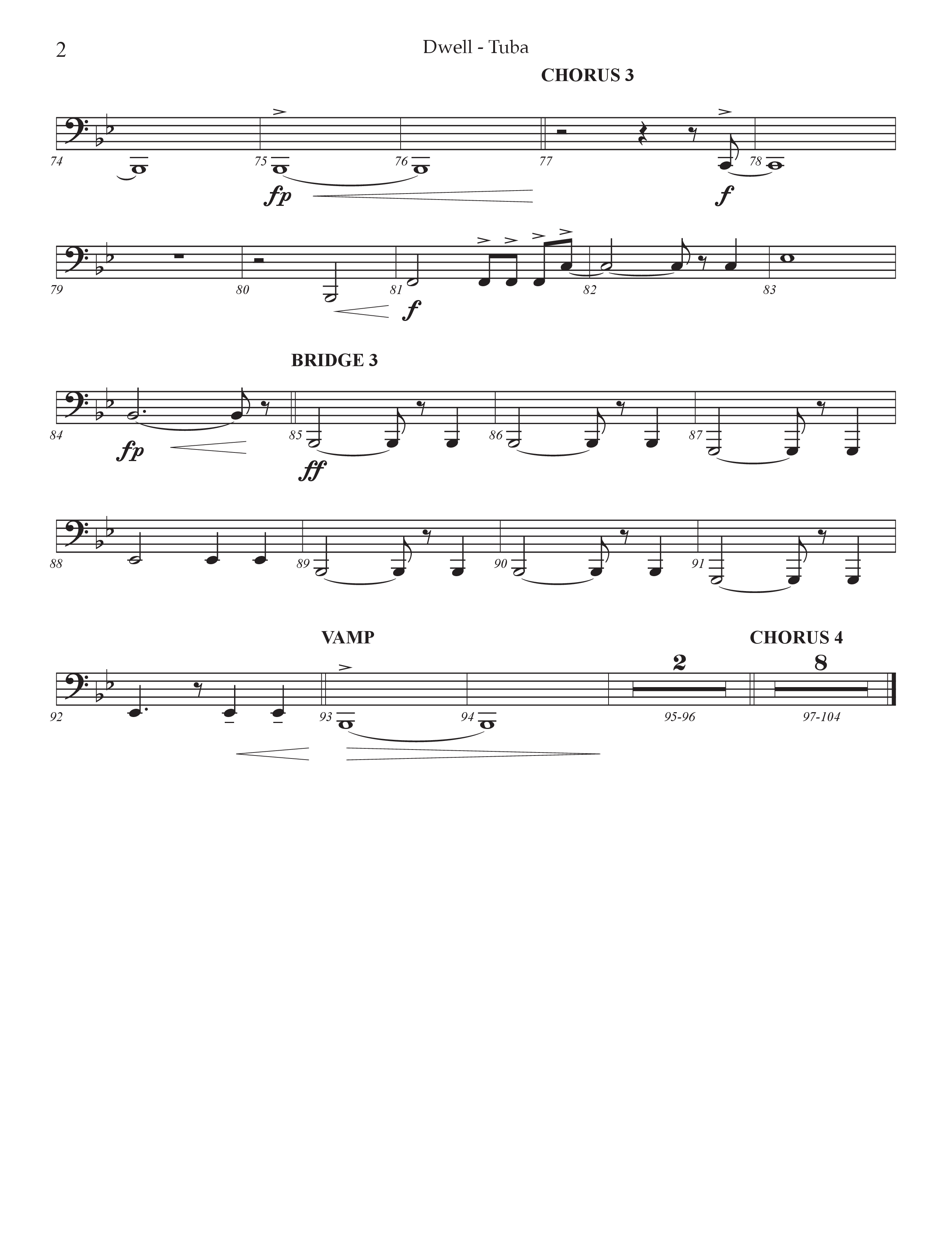 Dwell (Choral Anthem SATB) Tuba (Prestonwood Worship / Arr. Jonathan Walker)