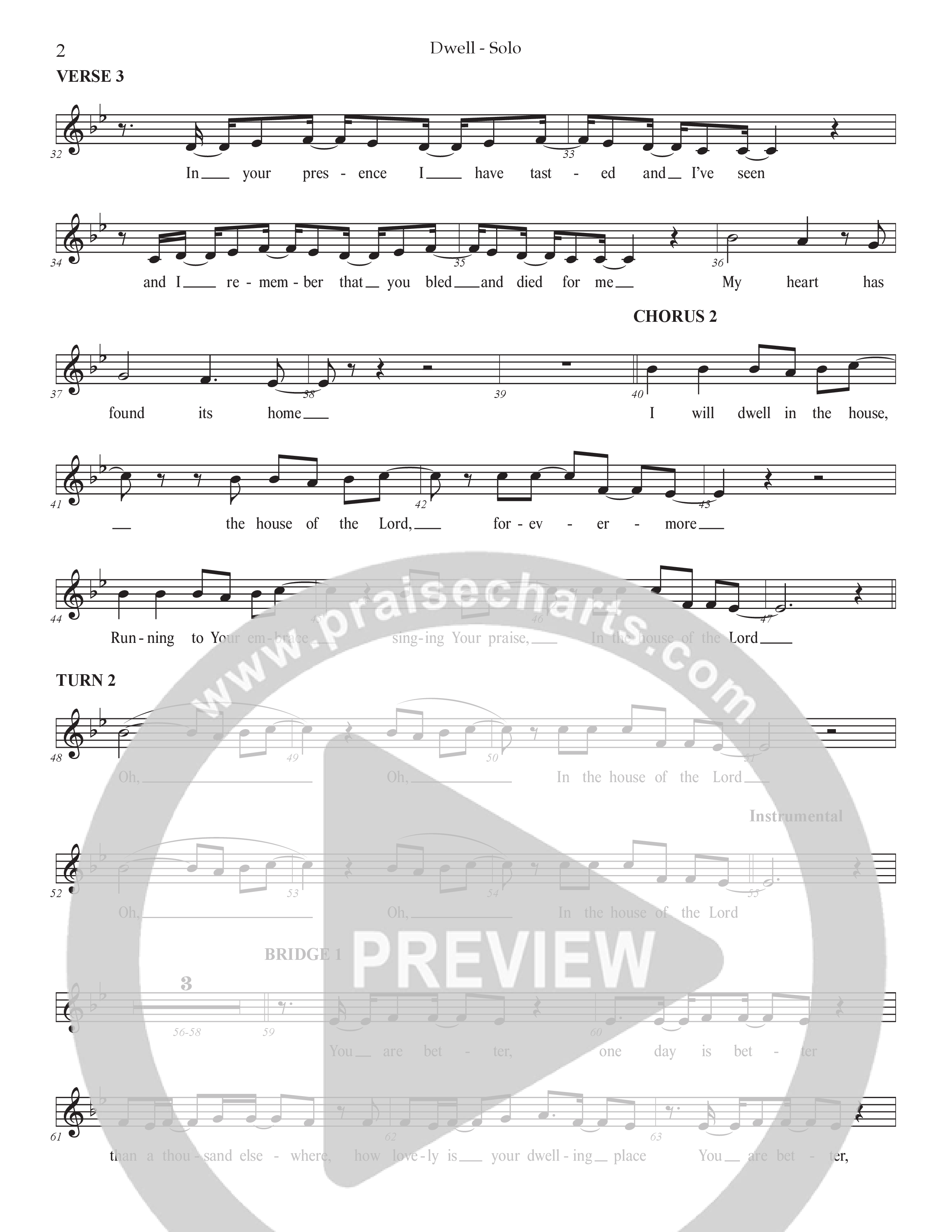 Dwell (Choral Anthem SATB) Vocal Solo (Prestonwood Worship / Arr. Jonathan Walker)