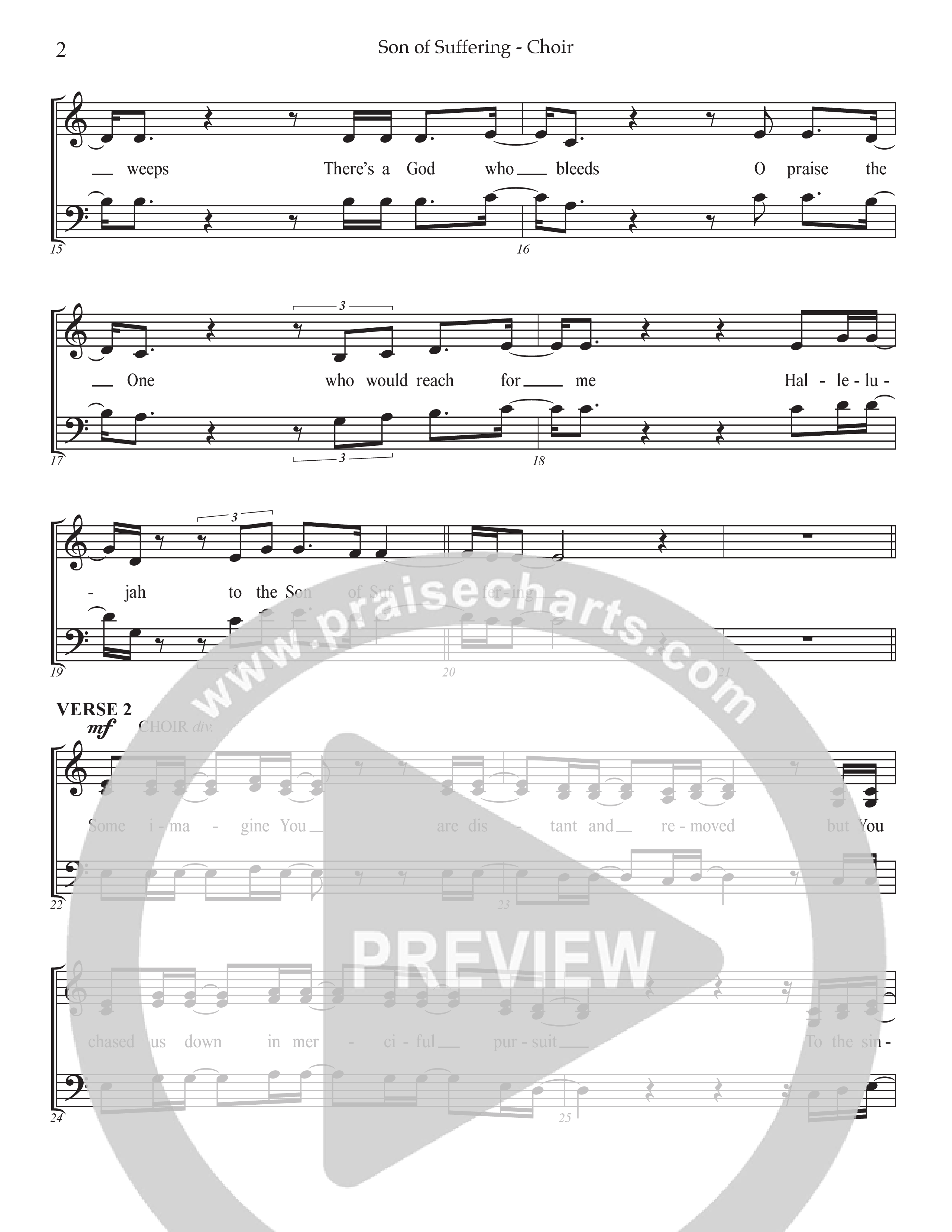 Son Of Suffering (Choral Anthem SATB) Choir Sheet CH (Prestonwood Worship / Arr. Jonathan Walker)