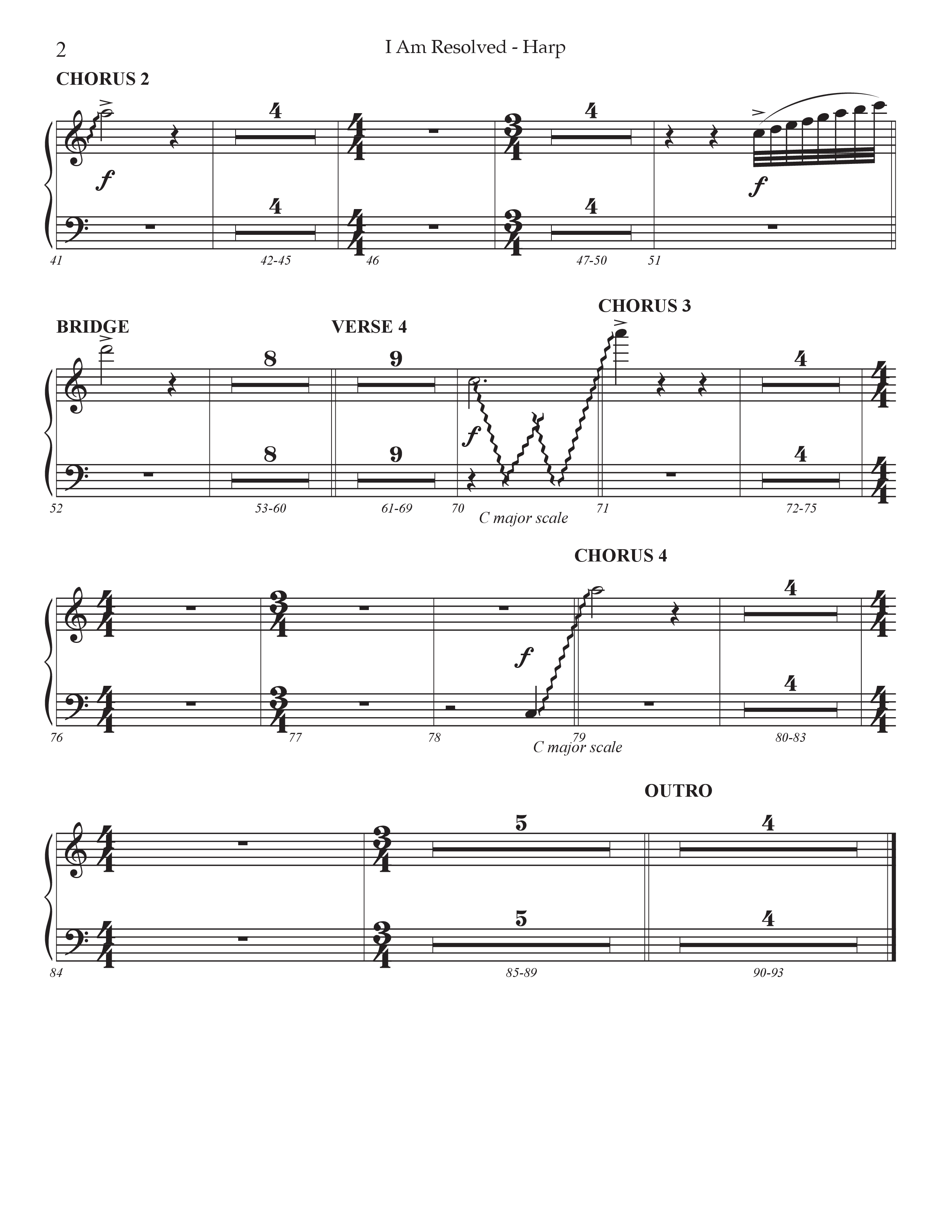 I Am Resolved (Choral Anthem SATB) Harp (Prestonwood Worship / Arr. Jonathan Walker)