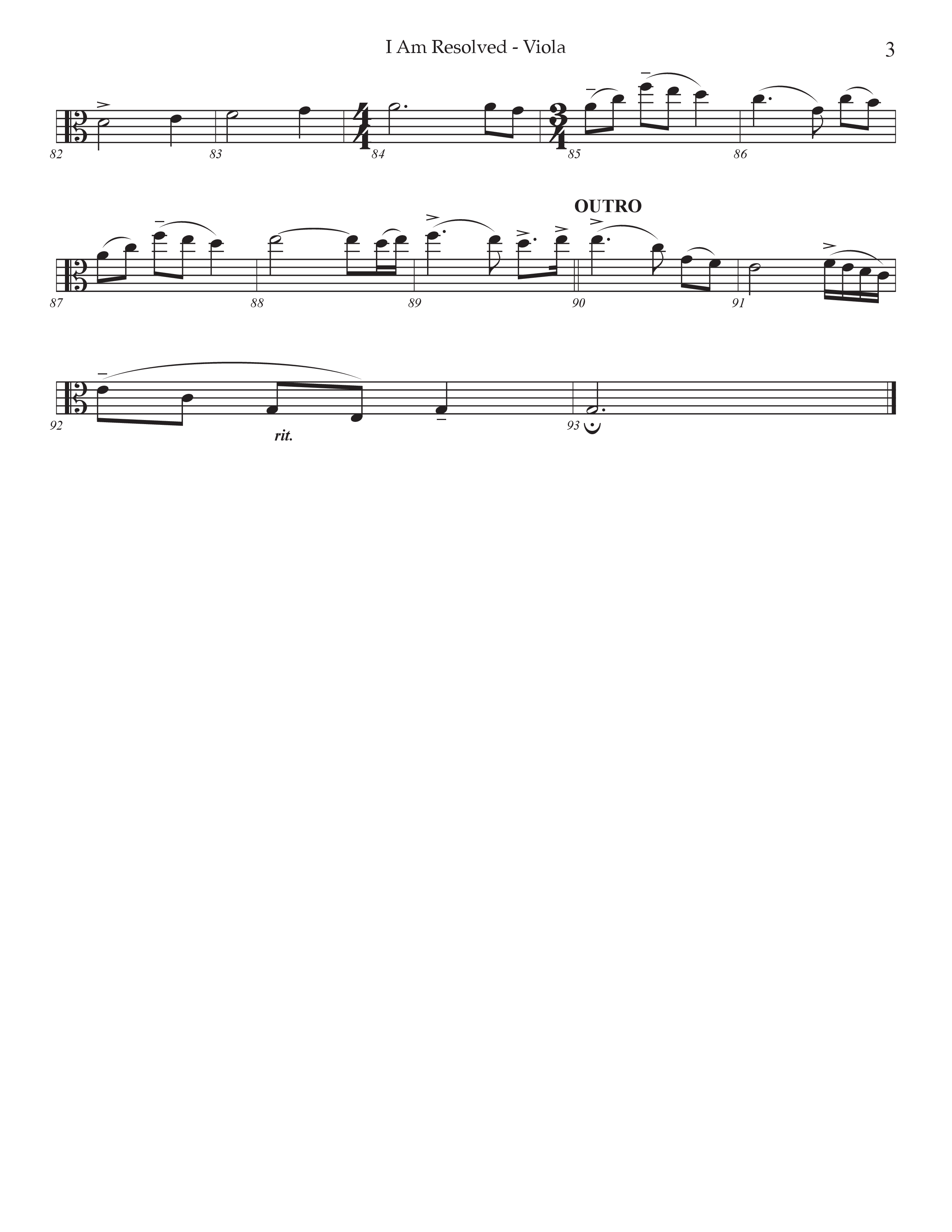 I Am Resolved (Choral Anthem SATB) Viola (Prestonwood Worship / Arr. Jonathan Walker)