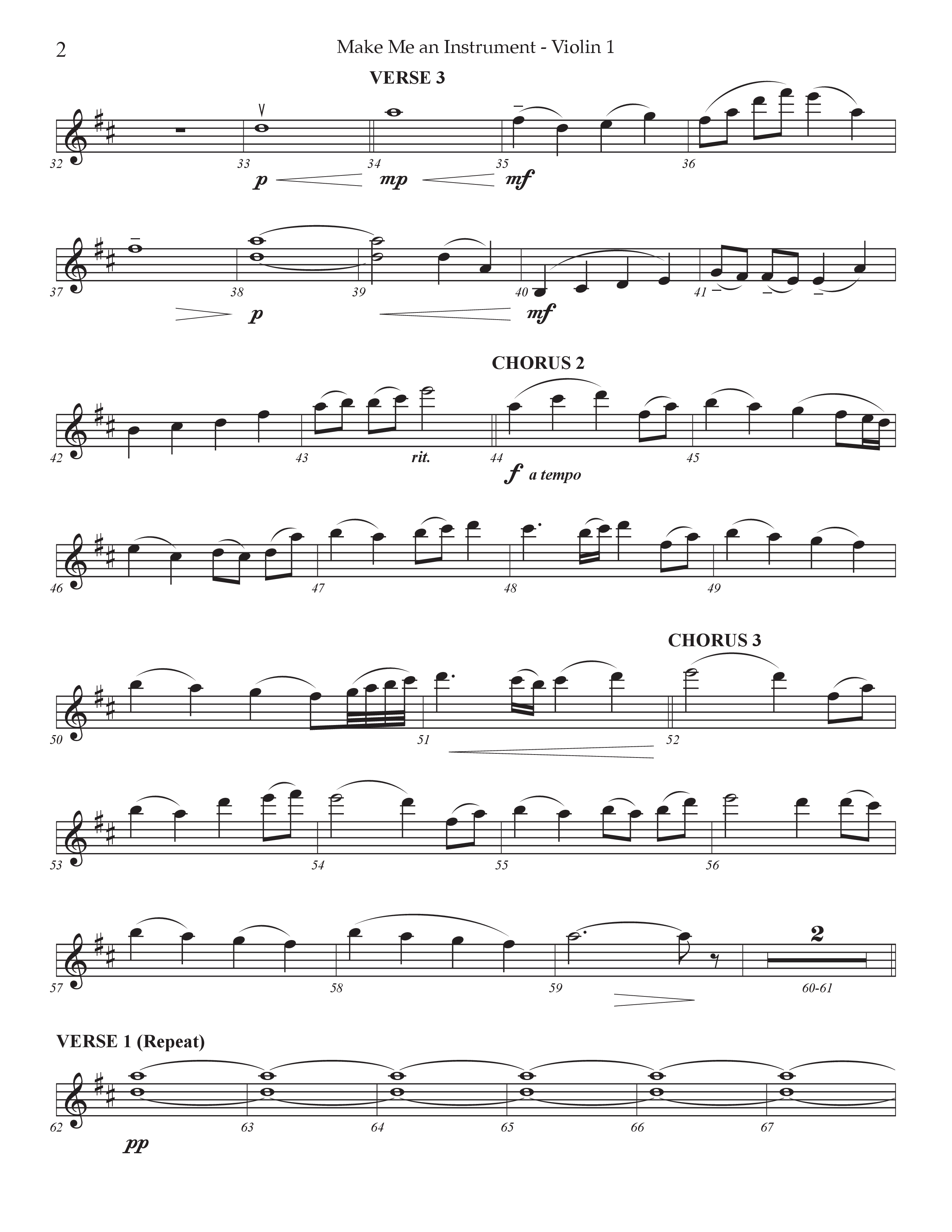 Make Me An Instrument (Choral Anthem SATB) String Ensemble (Prestonwood Worship / Arr. Jonathan Walker)