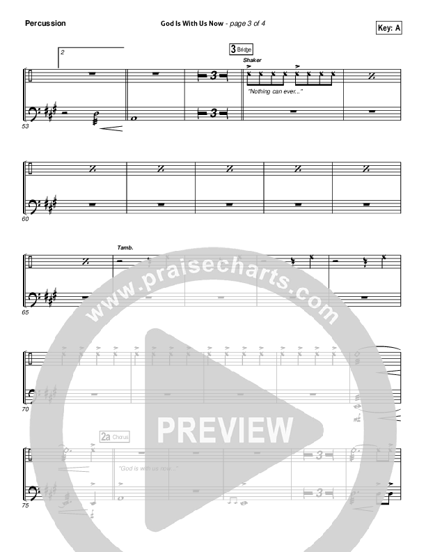 God Is With Us Now Percussion (Gateway Worship)